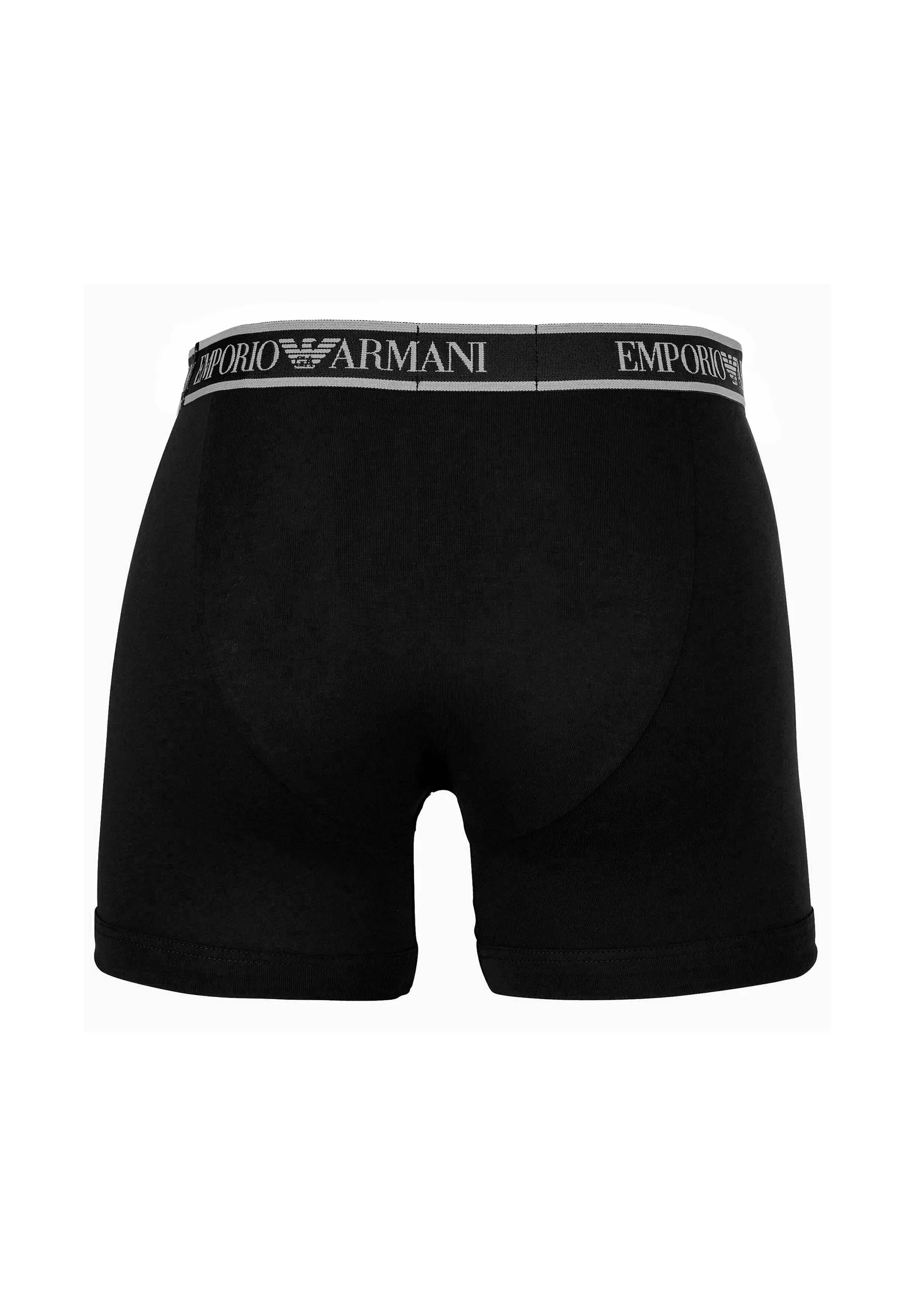 Emporio Armani CORE Logoband Stretch 3 Pack Boxer Briefs – Black