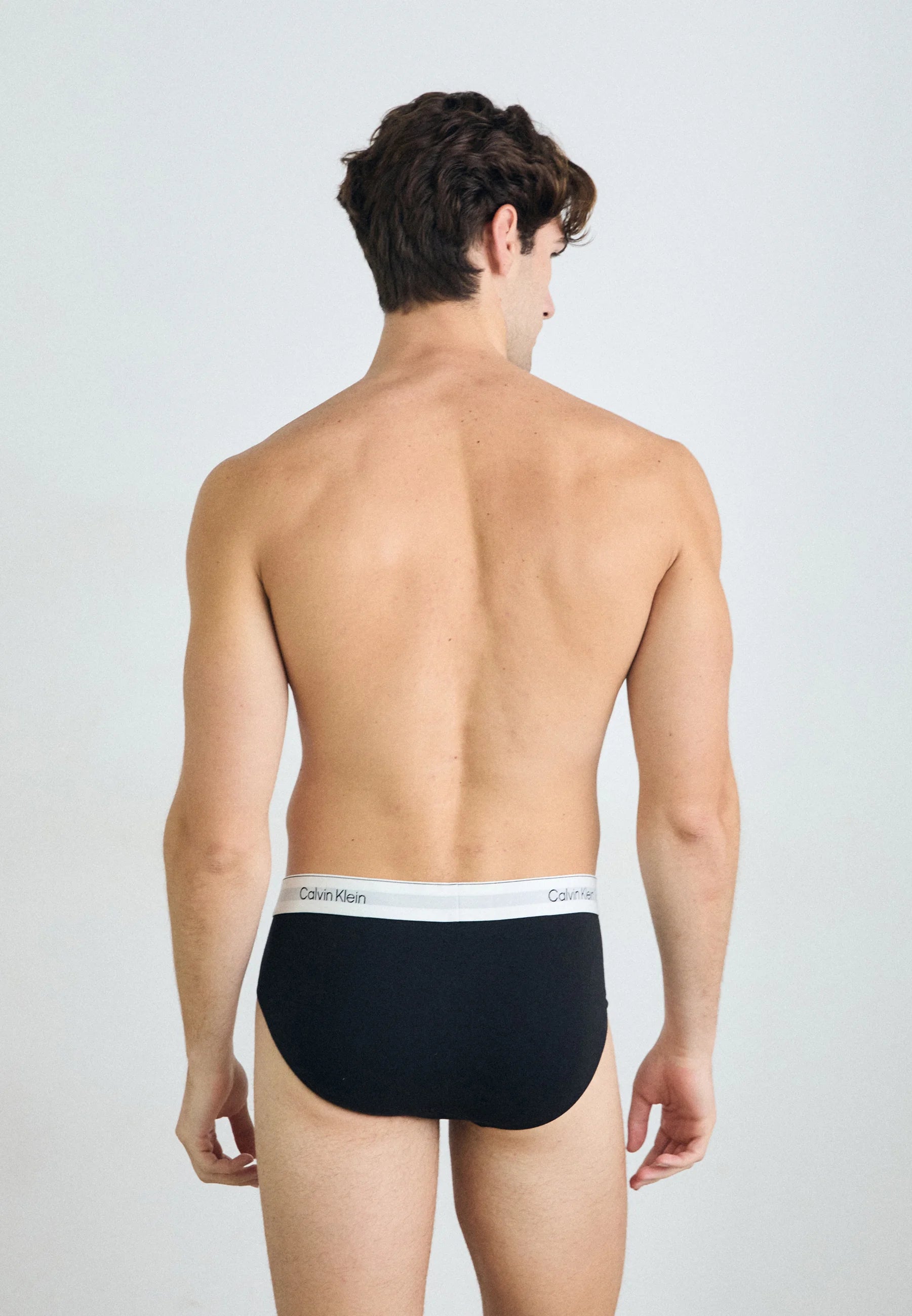 Calvin Klein Icon Cotton Stretch Hip Briefs – 3 Pack – White, Beau Blue, Leafy Fun