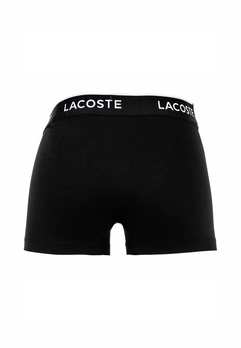Lacoste 6 Pack Casual Stretch Logobund Trunks – Black