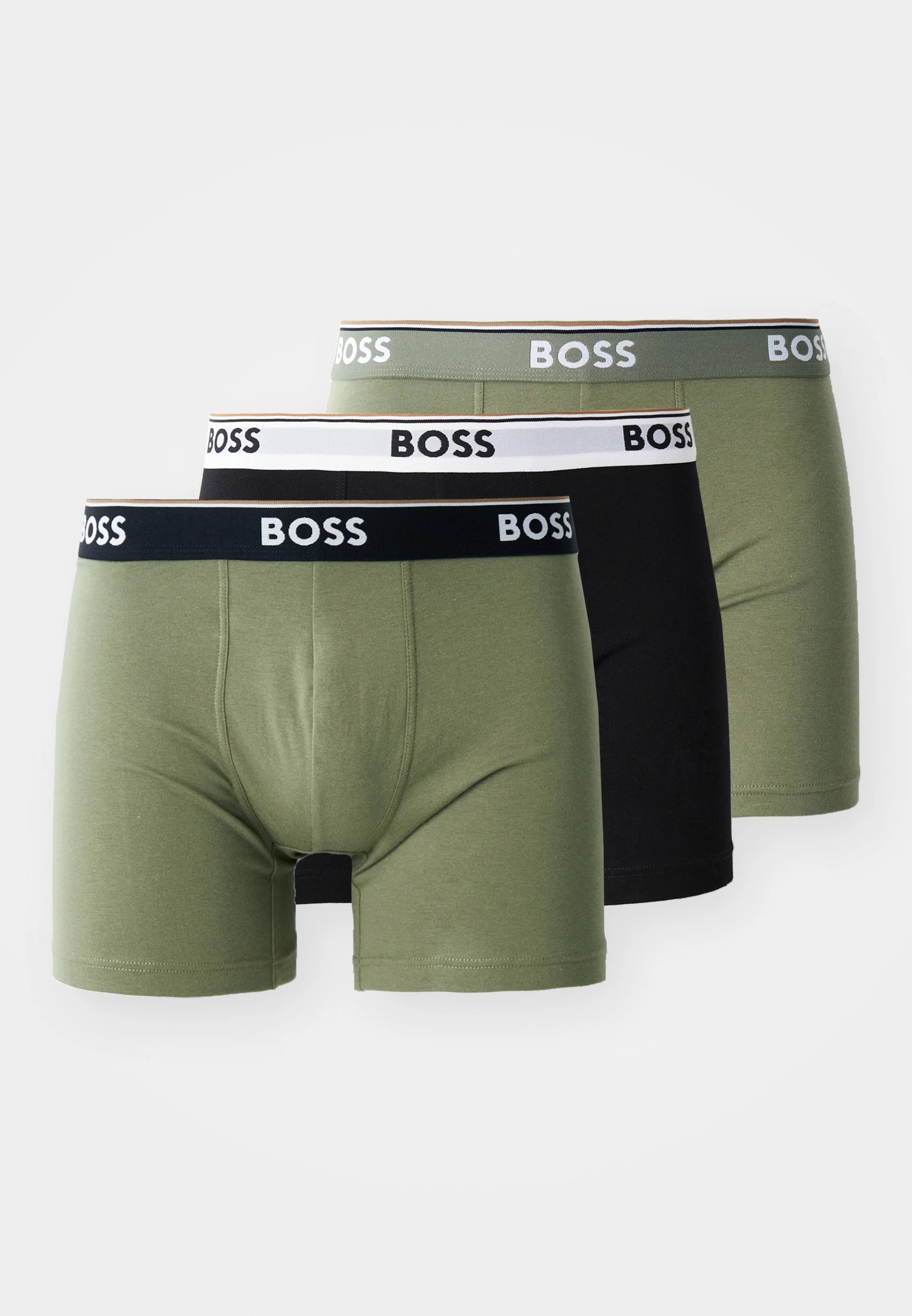 Confezione da 3 BOSS Power – Bauli – Oliva, Nero