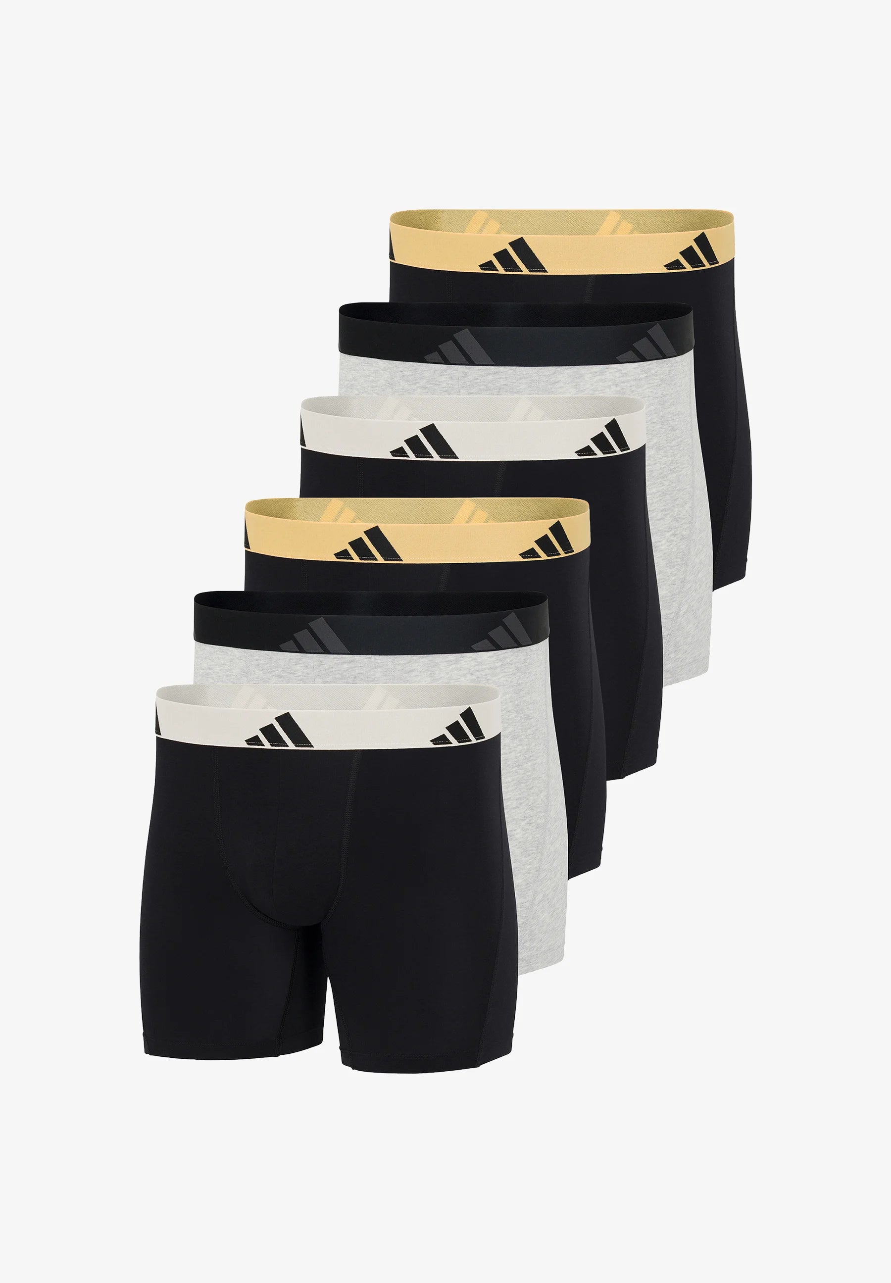 Adidas Sportswear 6 Pack Boxer Briefs – Black, Light Grey