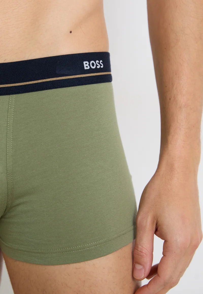 BOSS Trunk Essential 5 Pack – Trunks – Black, Green, Grey