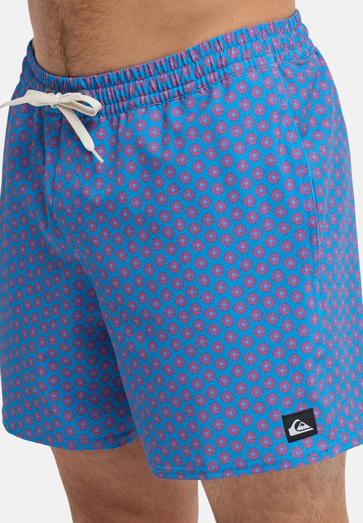 Quiksilver Printed Volley 16 Swim Shorts – White Print