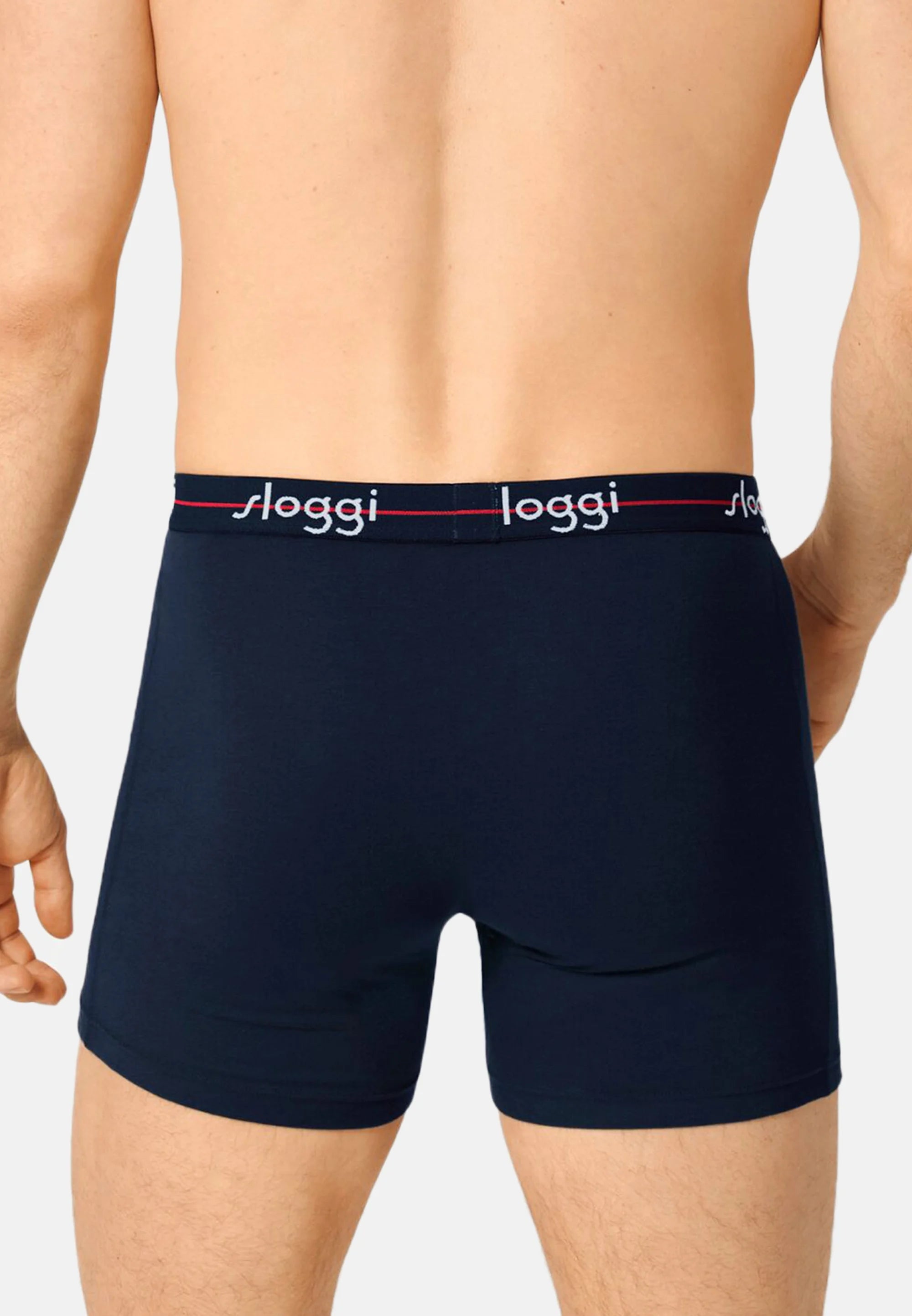 Sloggi Boxer Briefs 6 Pack – Blue Dark , Red Combination