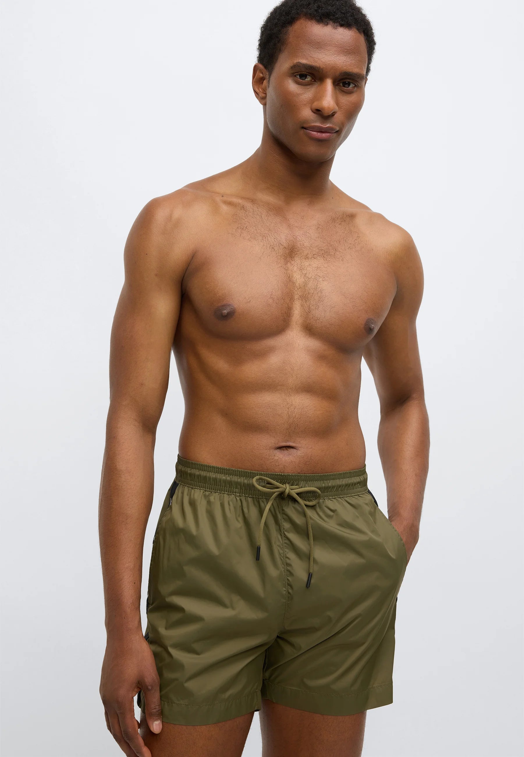Short de bain HUGO Fab – Vert foncé