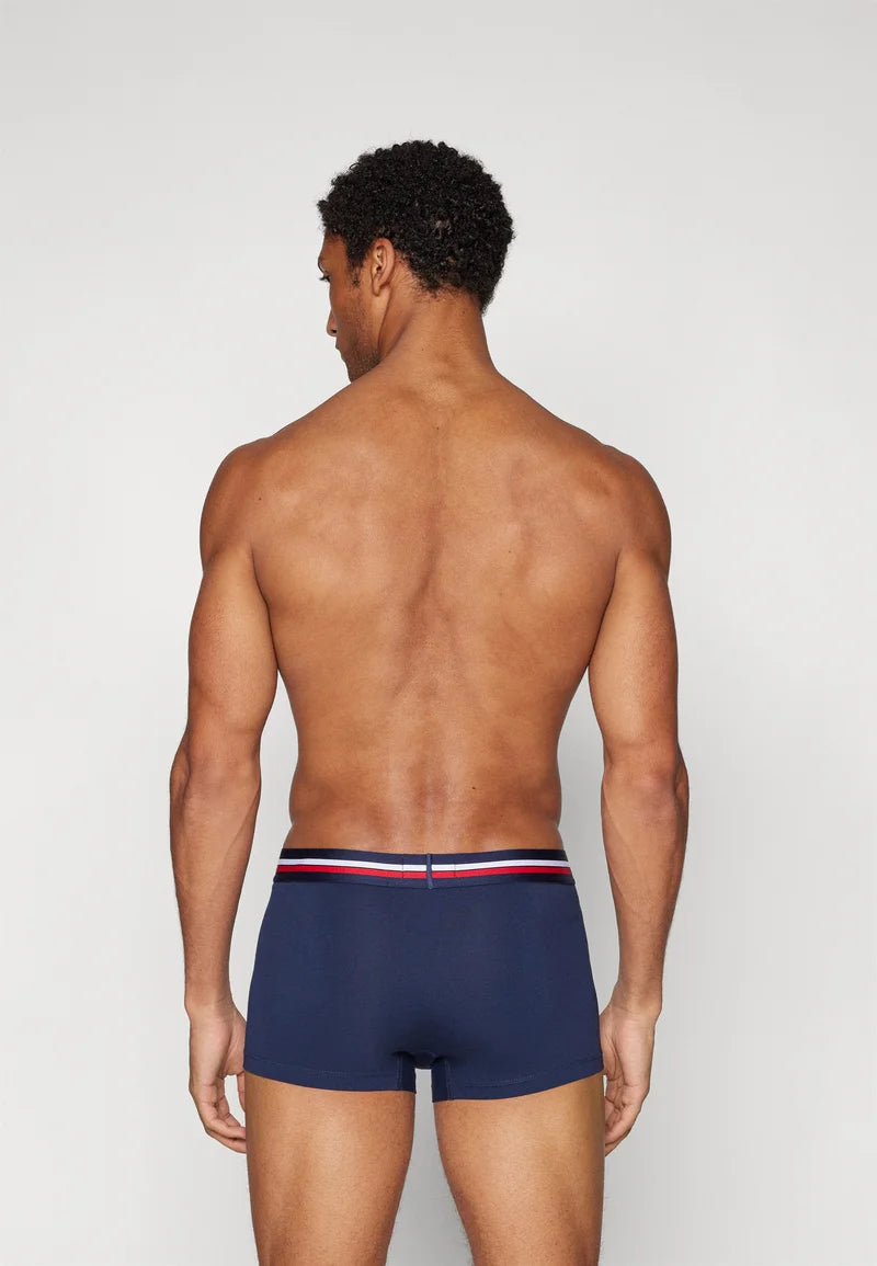 Lacoste Classic Stretch Trunks im 3er-Pack – Marine, Silberchine, Rot