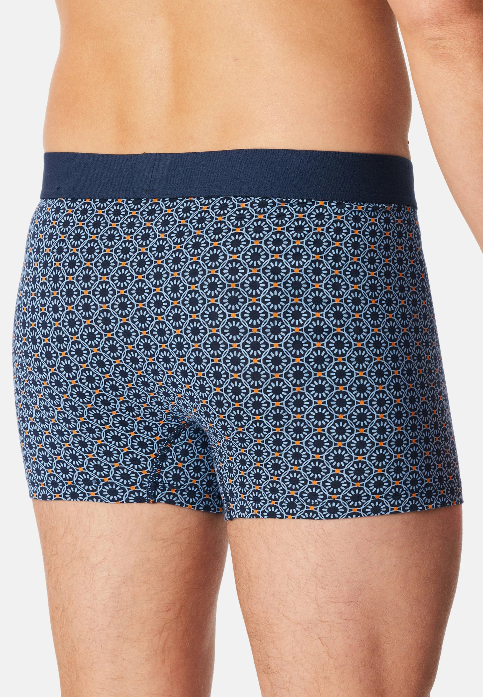 Schiesser 95 5 Cotton 9 Pack Trunks – Black, Blue