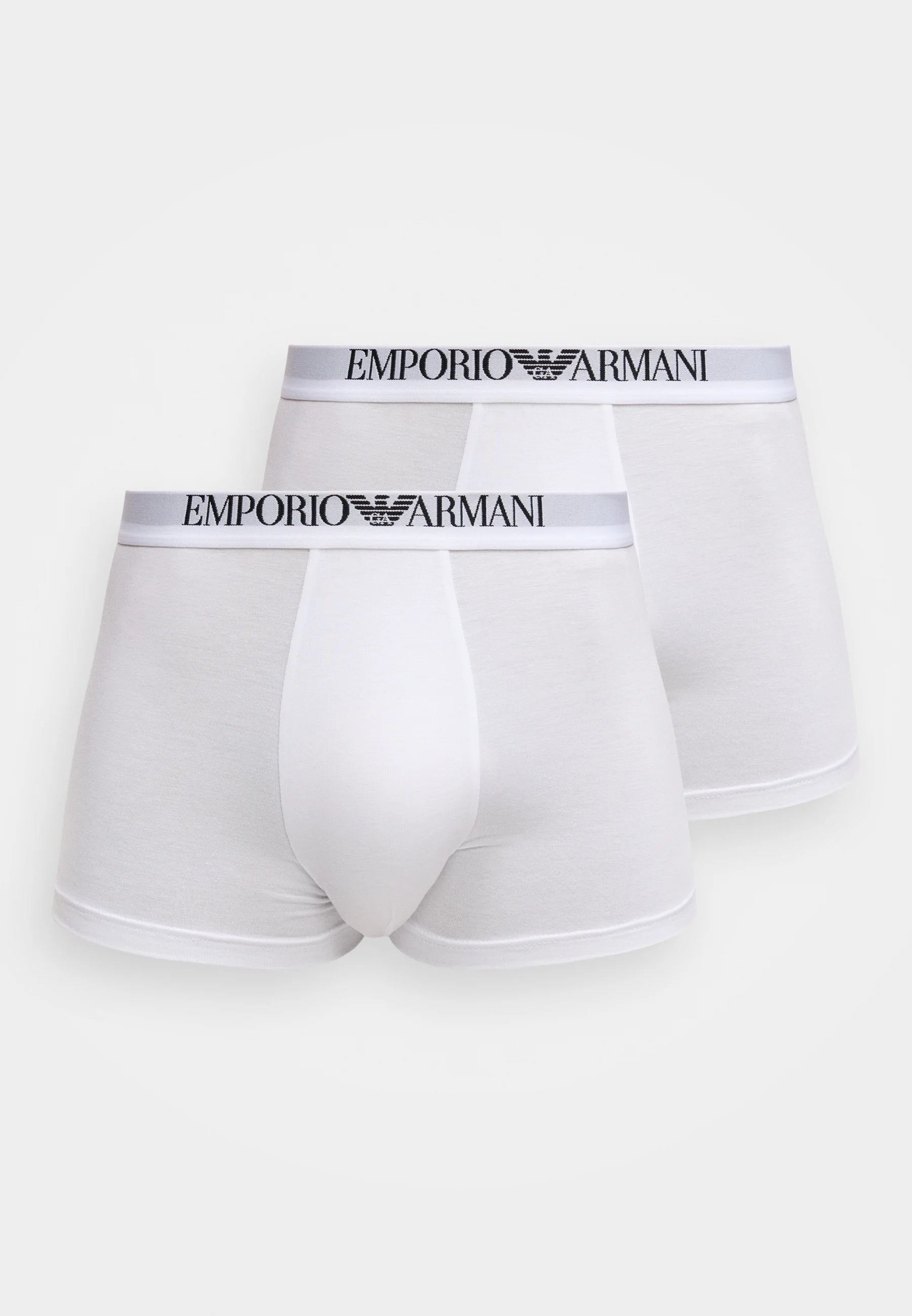 Lot de 2 boxers extensibles Emporio Armani Premium - Blanc