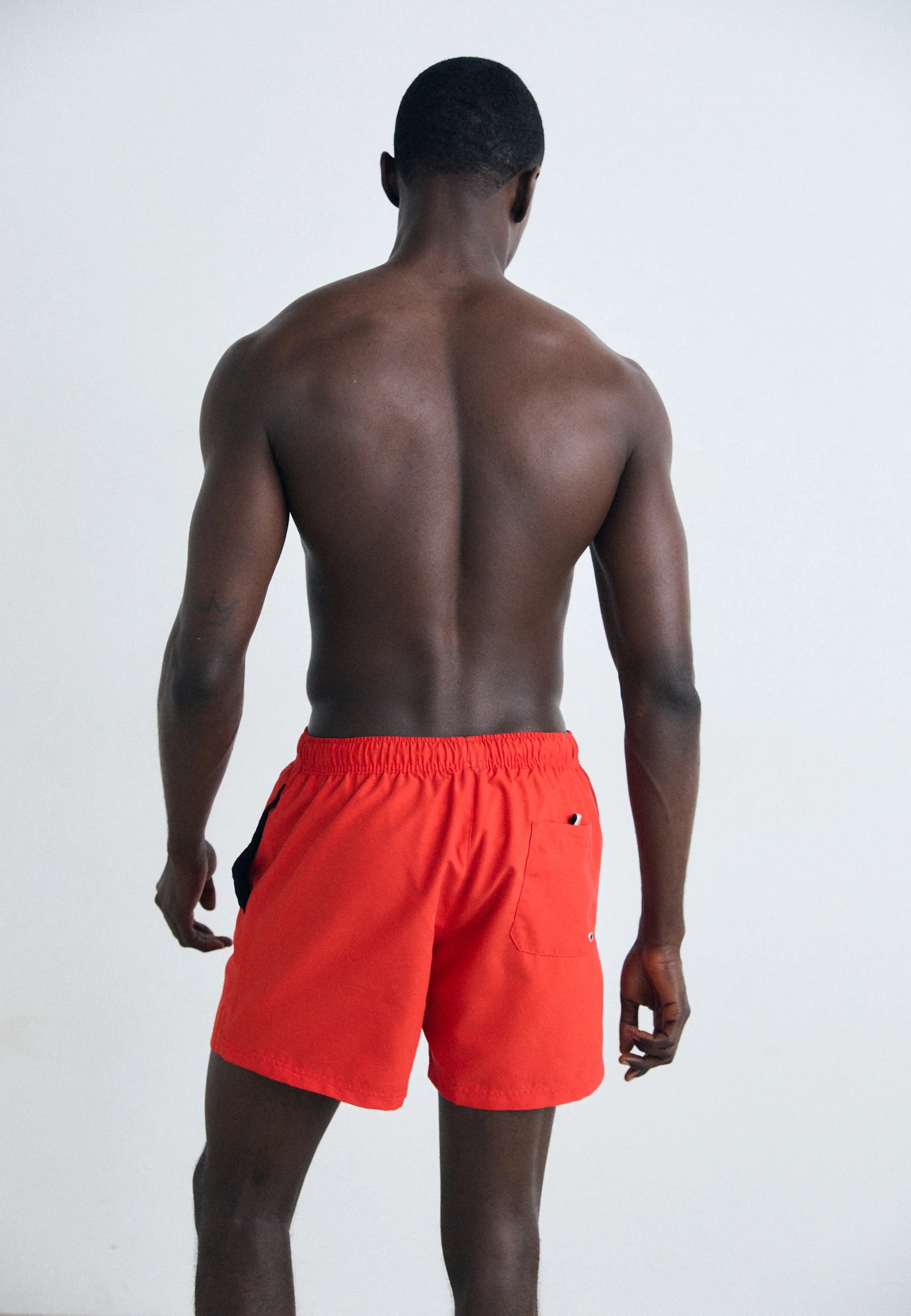 BOSS Dogfish Swim Shorts – červené