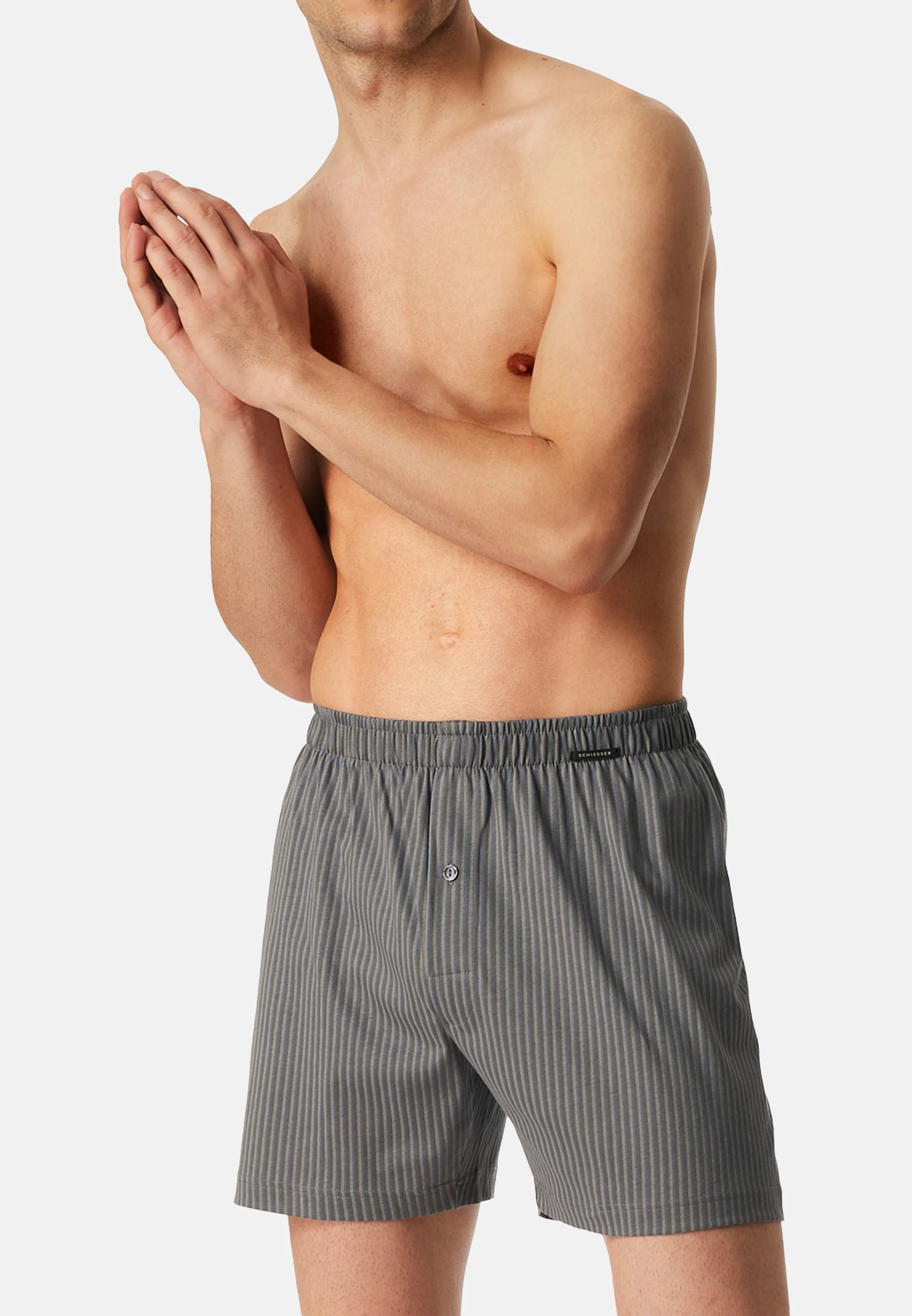 Boxerky Schiesser Single Jersey 6 Pack – černá, šedá