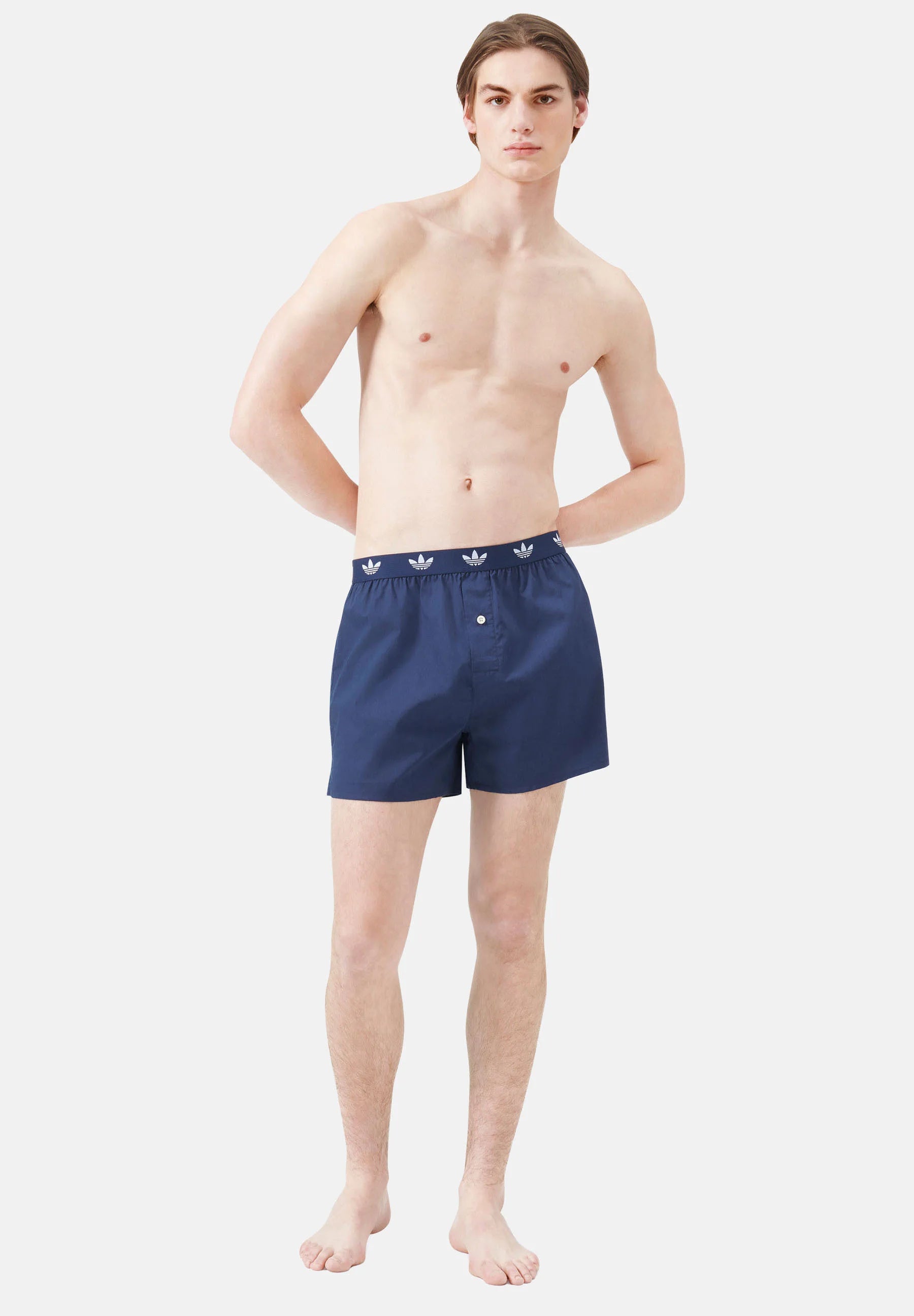 Adidas Originals 4 Pack Boxer Shorts – Dark Blue, Light Blue