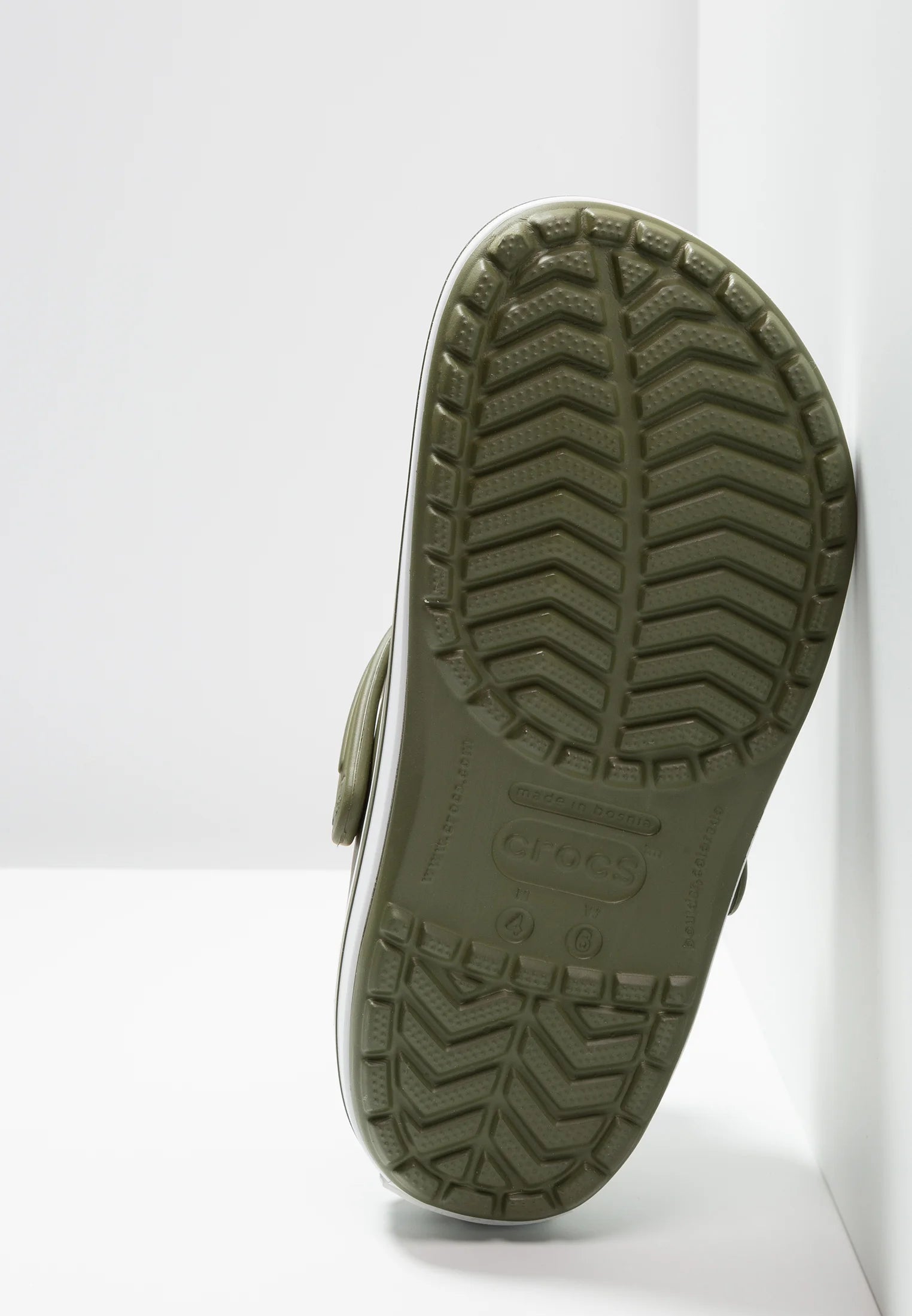 Sabots Crocs Crocband – Vert armée, Blanc