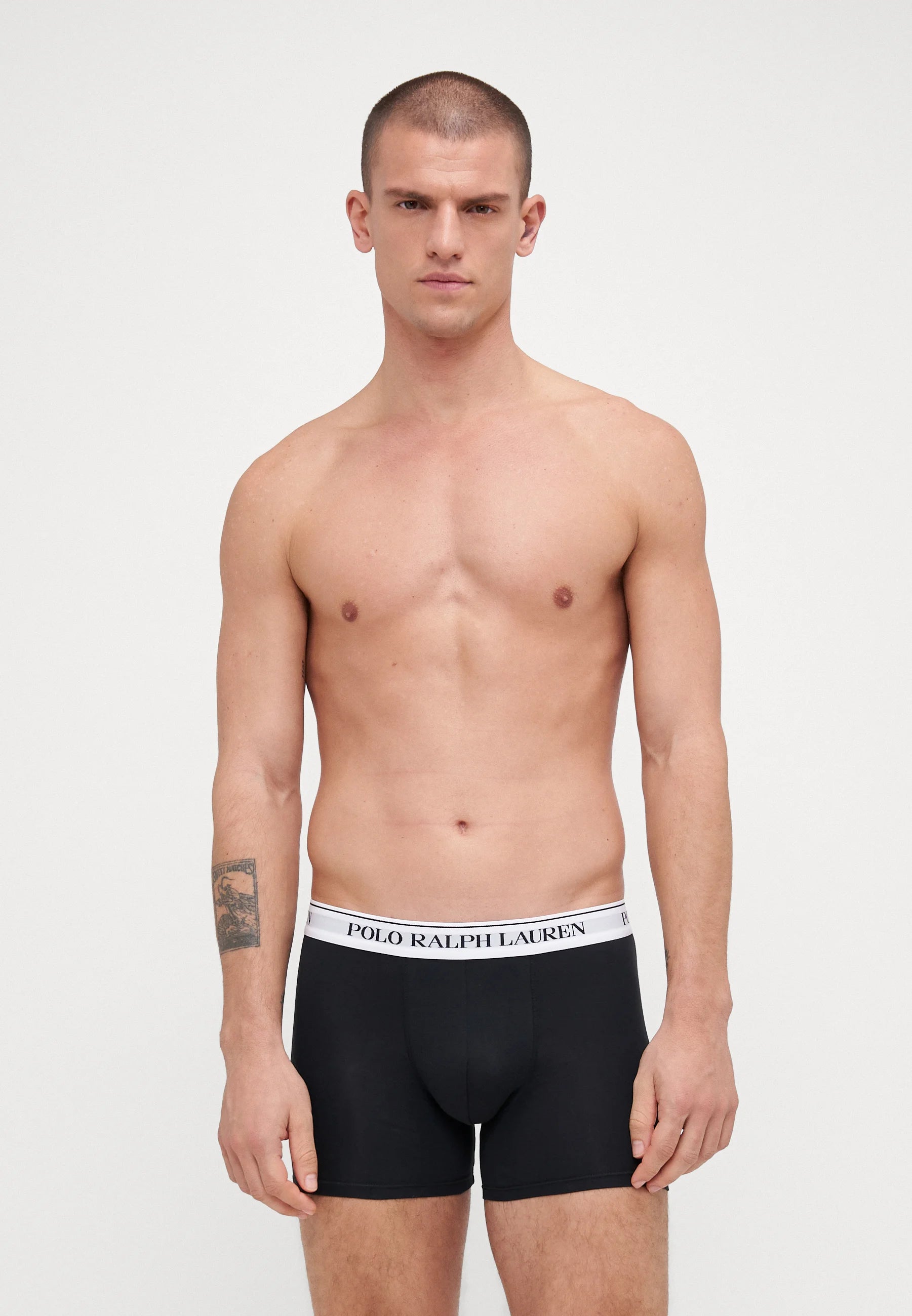 Polo Ralph Lauren Boxer en coton stretch – Lot de 3 – Noir, Bleu, Rouge