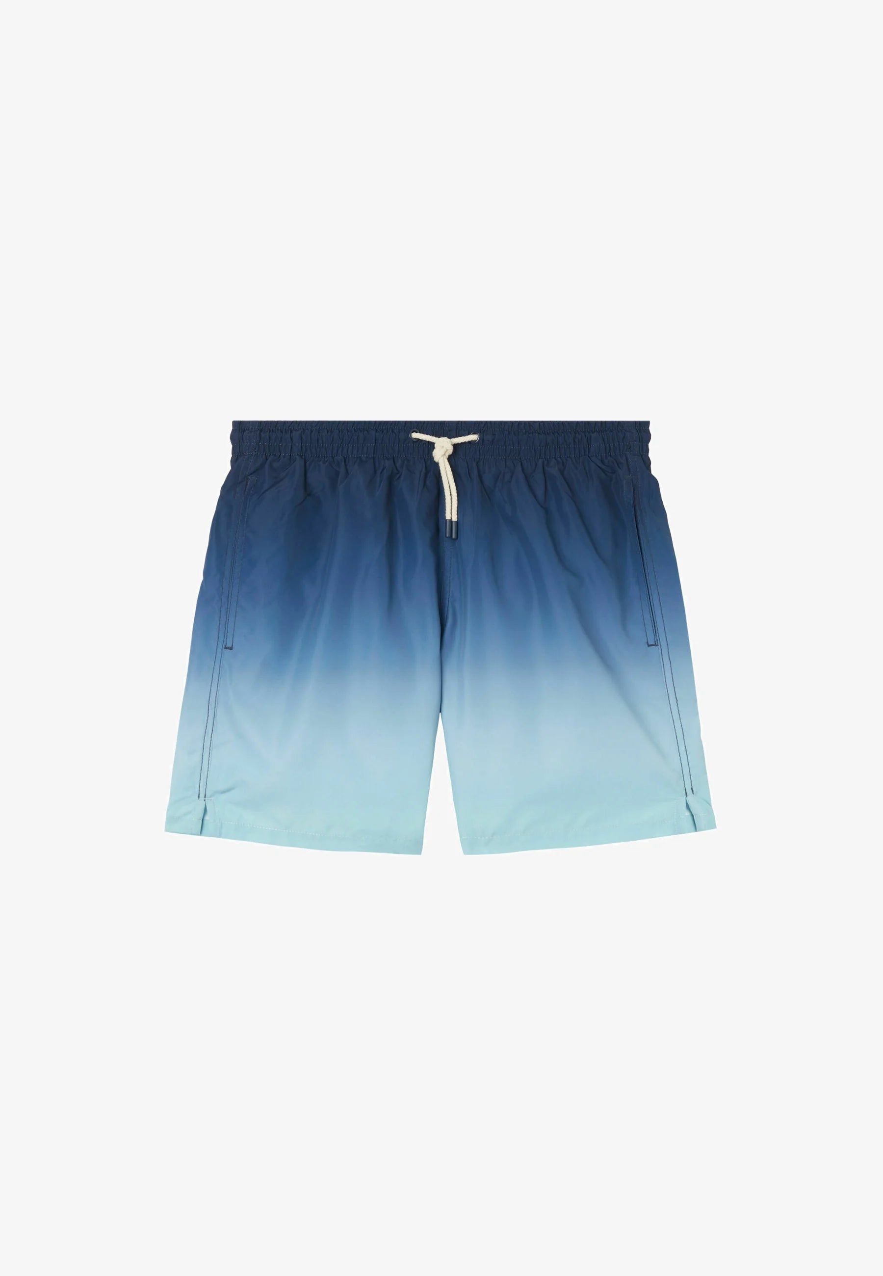 Calzedonia Formentera gemusterte Badeshorts mit Farbverlauf – Blau