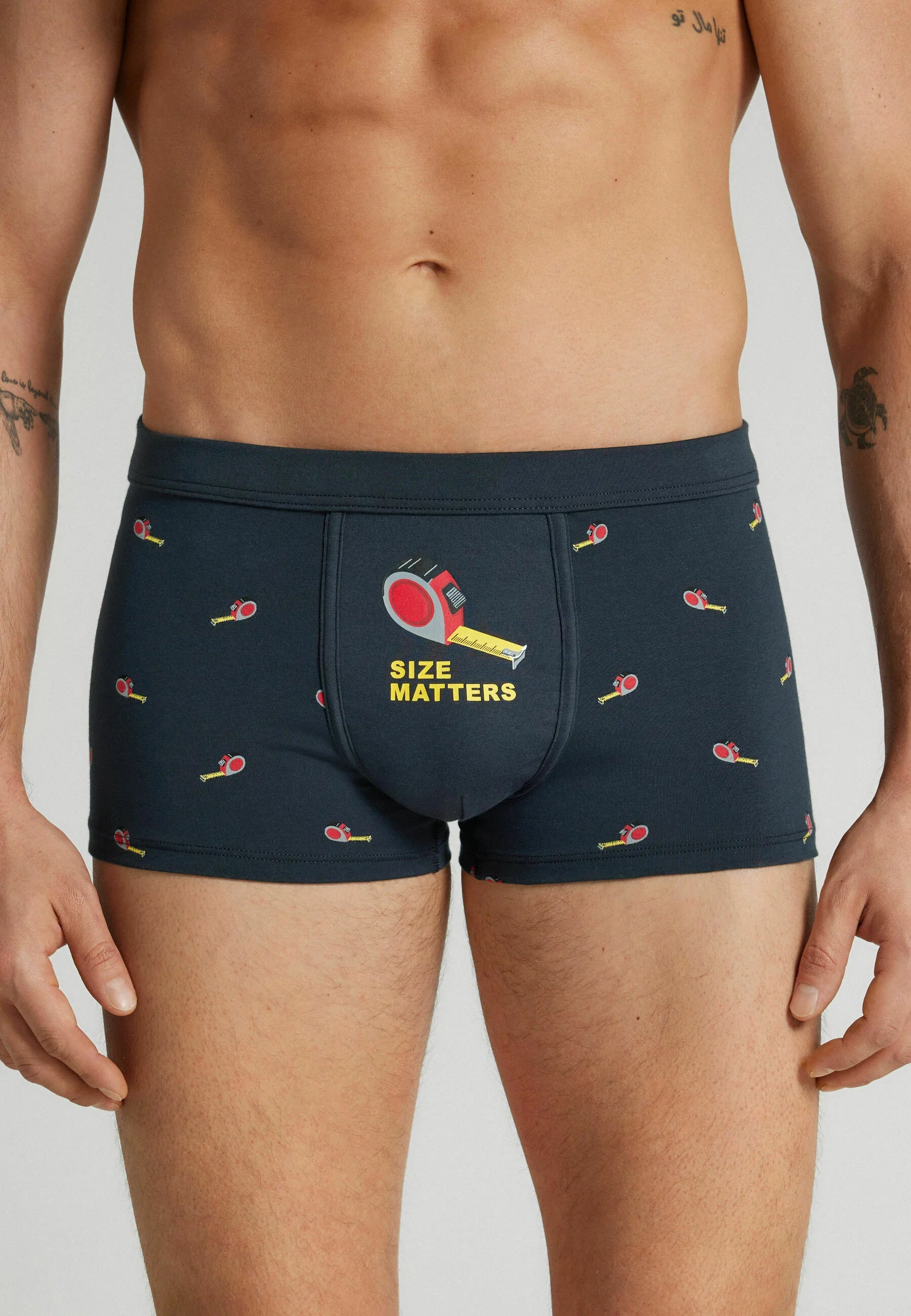 IUMAN Intimissimi Uomo Stretch Cotton Trunks – Blue