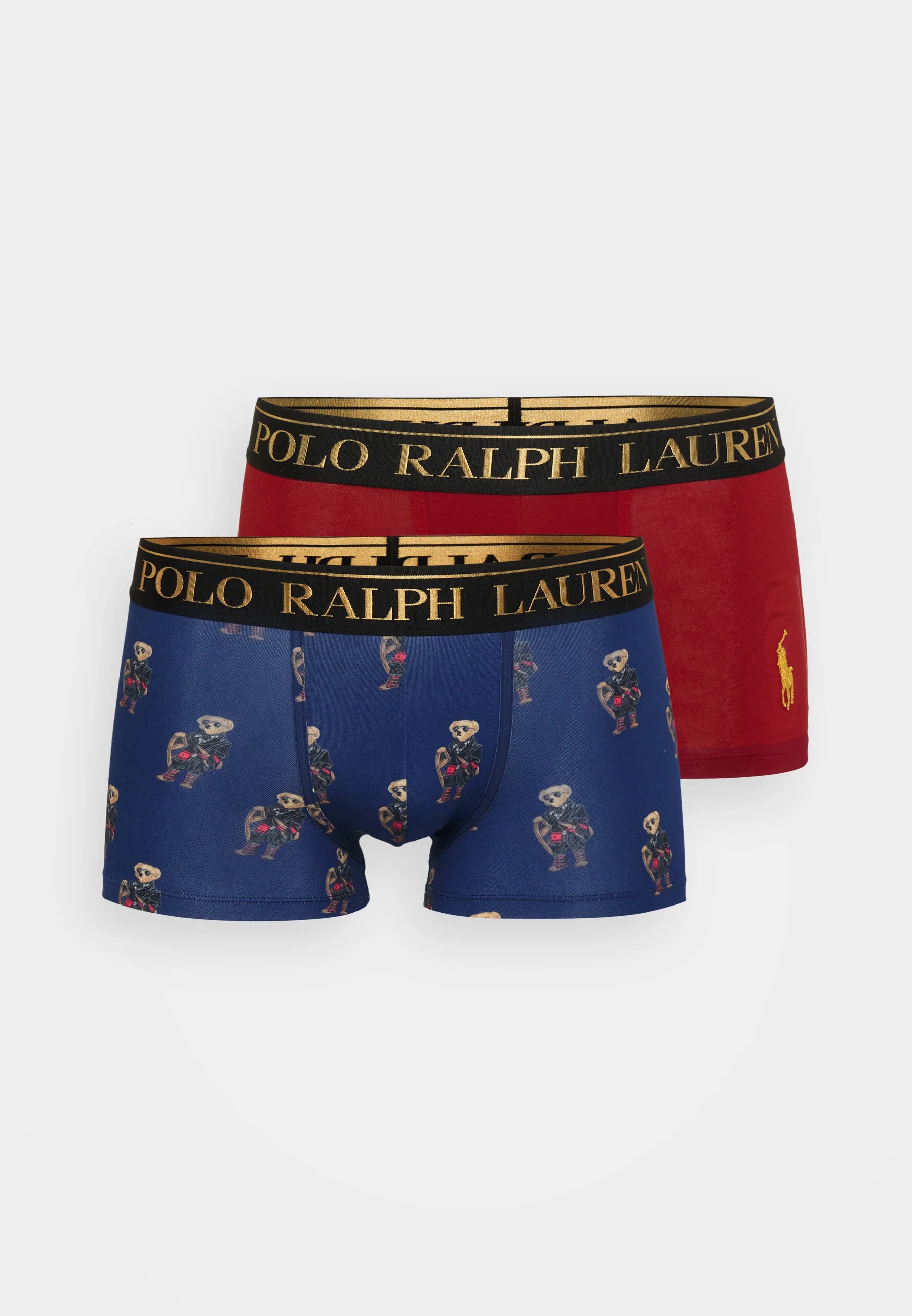 Polo Ralph Lauren Cotton Stretch Trunks – Low Rise – 2 Pack – Red, Navy