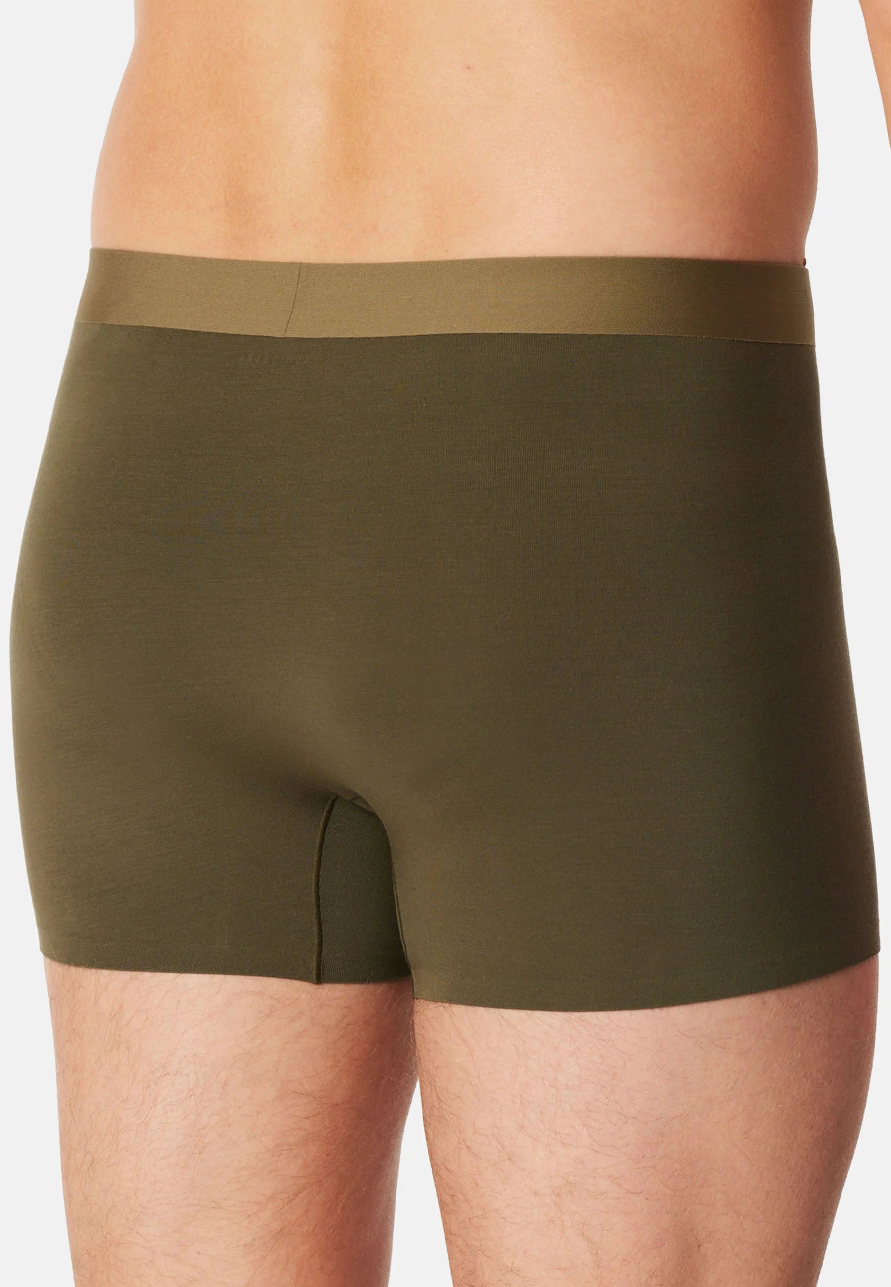 Schiesser Modern Bonded Trunks 2 Pack – Olive