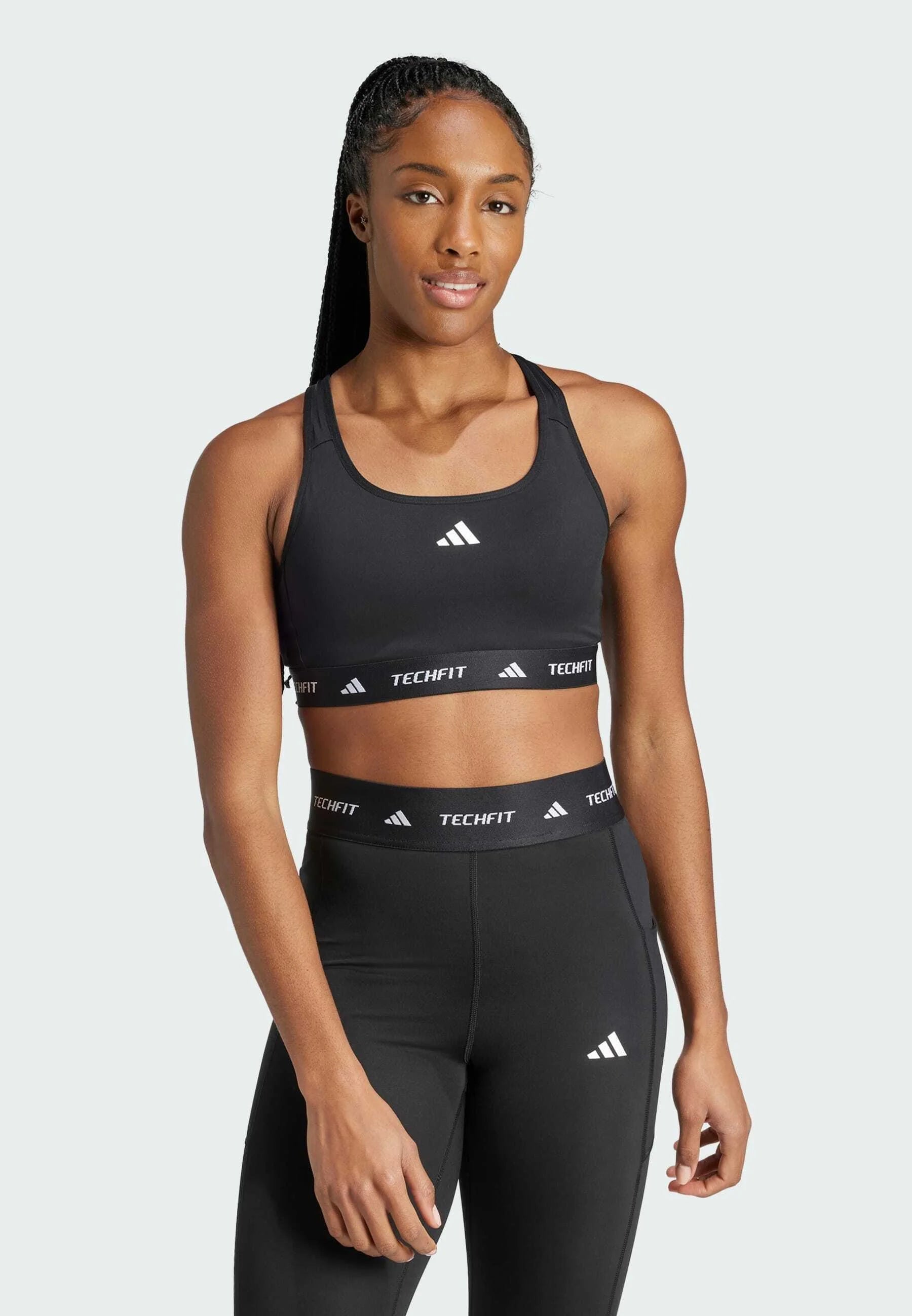 Podprsenka Adidas Performance Techfit Medium Support – černá
