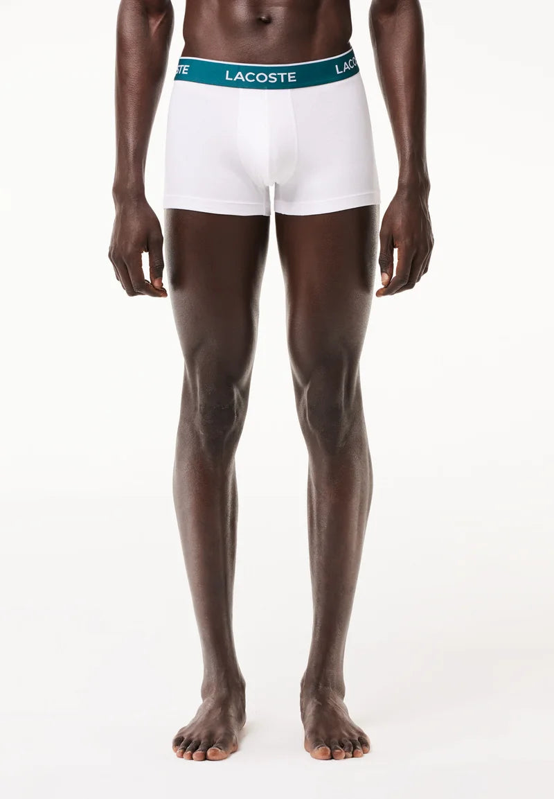 Lot de 3 boxers Lacoste Classic Stretch – Blanc