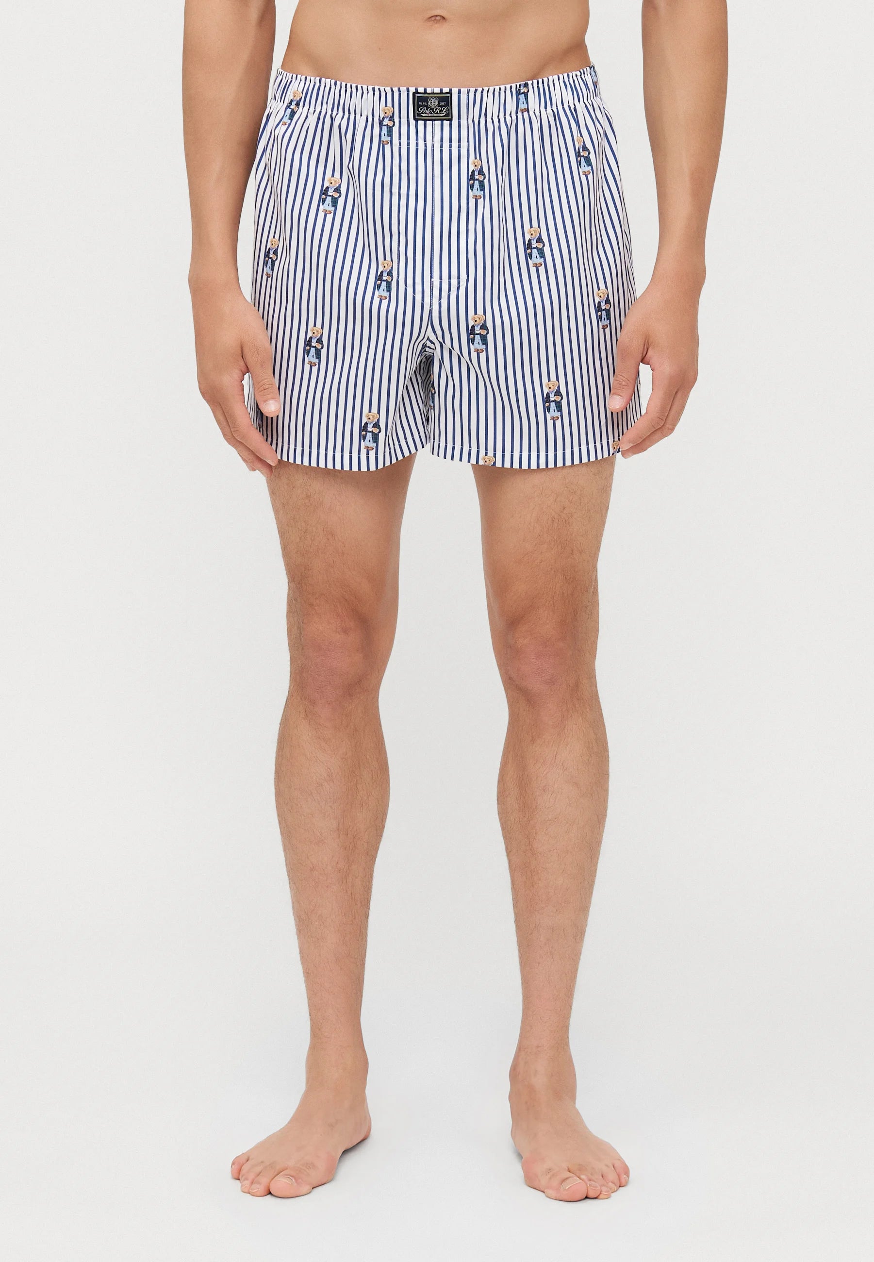 Polo Ralph Lauren Bavlněné boxerky – 3 balení – modrá, bílá