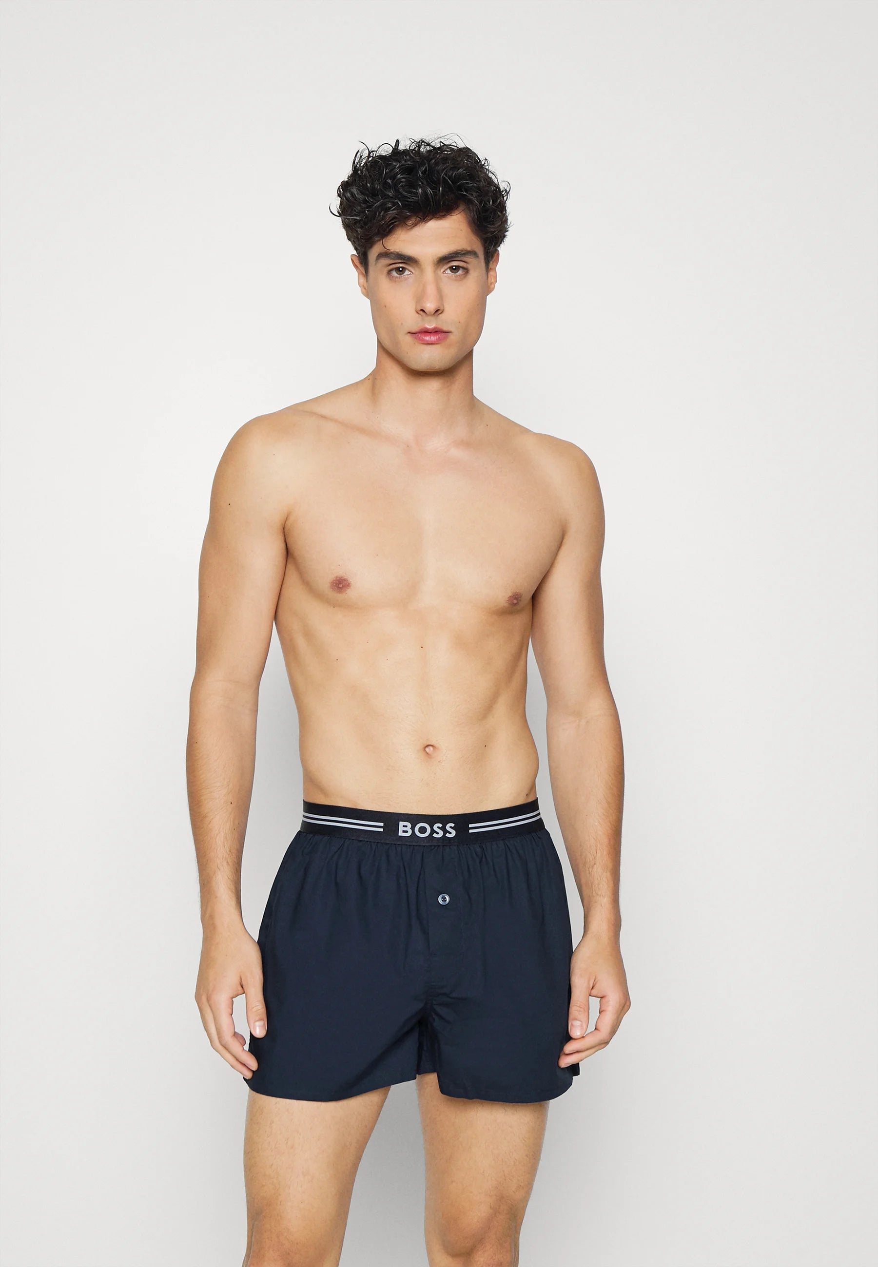BOSS Lot de 3 boxers – Bleu foncé