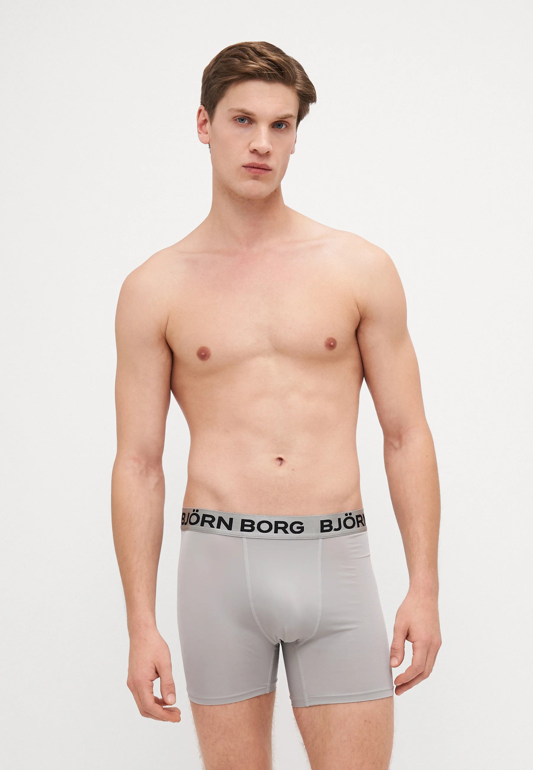 Boxerky Björn Borg Sports 5 Pack – šedá, černá, modrá, zelená