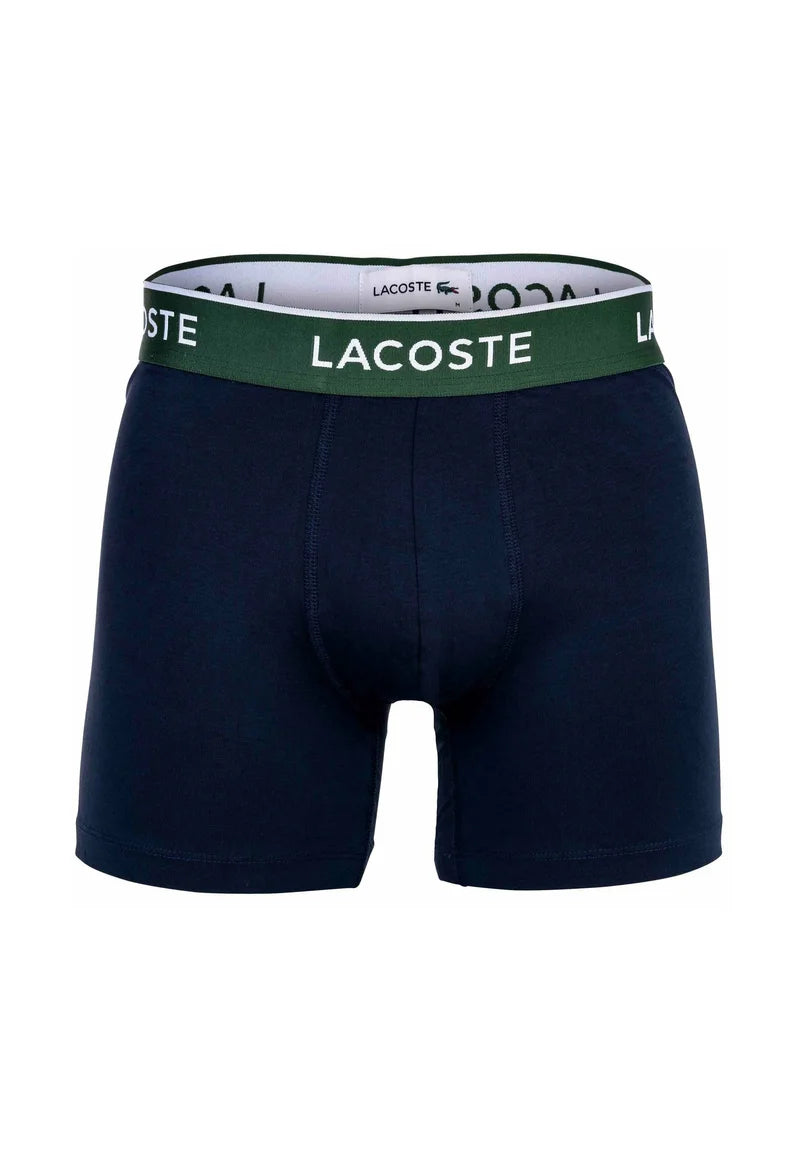Lacoste 6er-Pack Stretch-Unterhosen mit Logobund – Dunkelblau, Rot, Grün