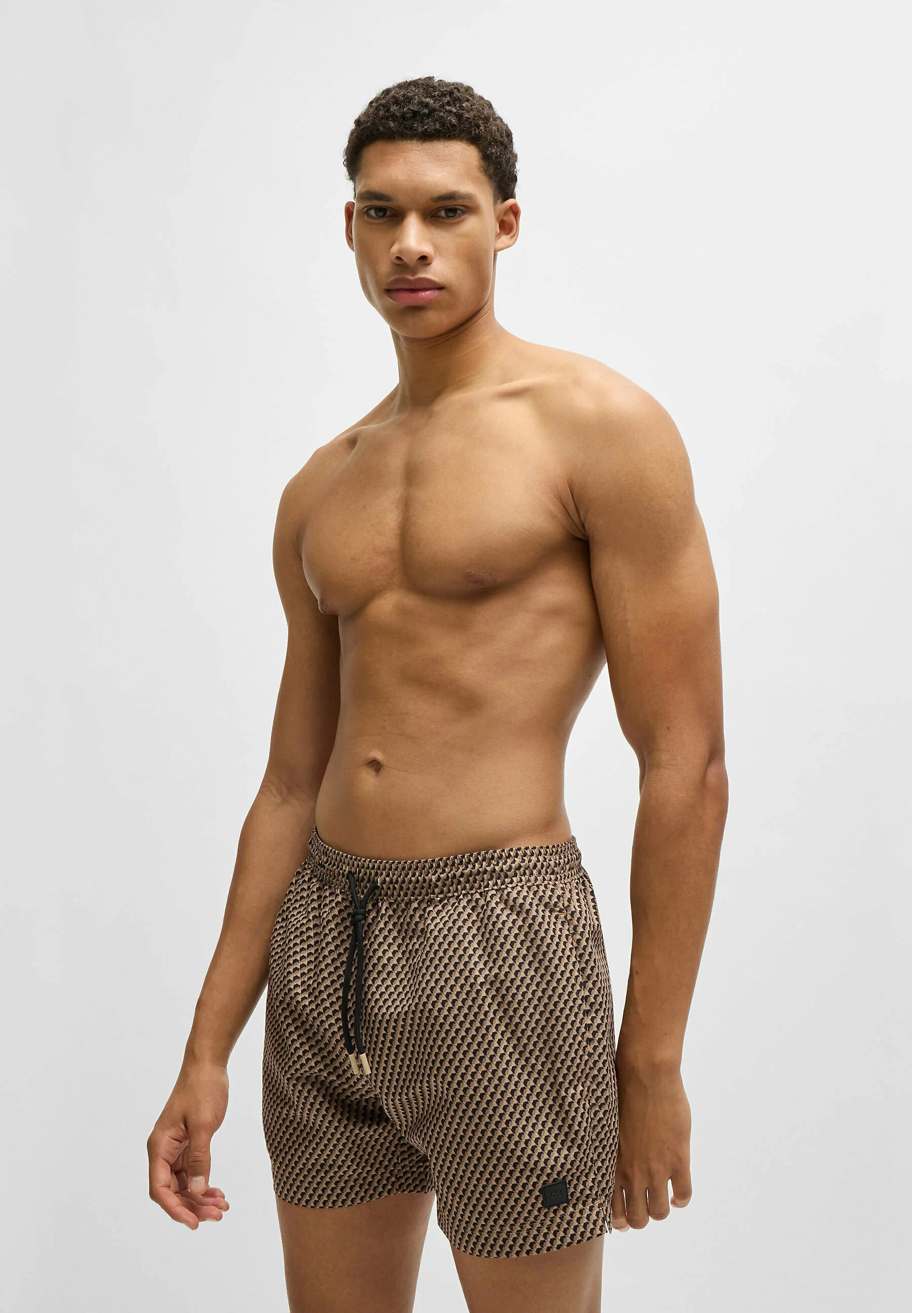Pantaloncini da bagno BOSS – Five beige chiaro