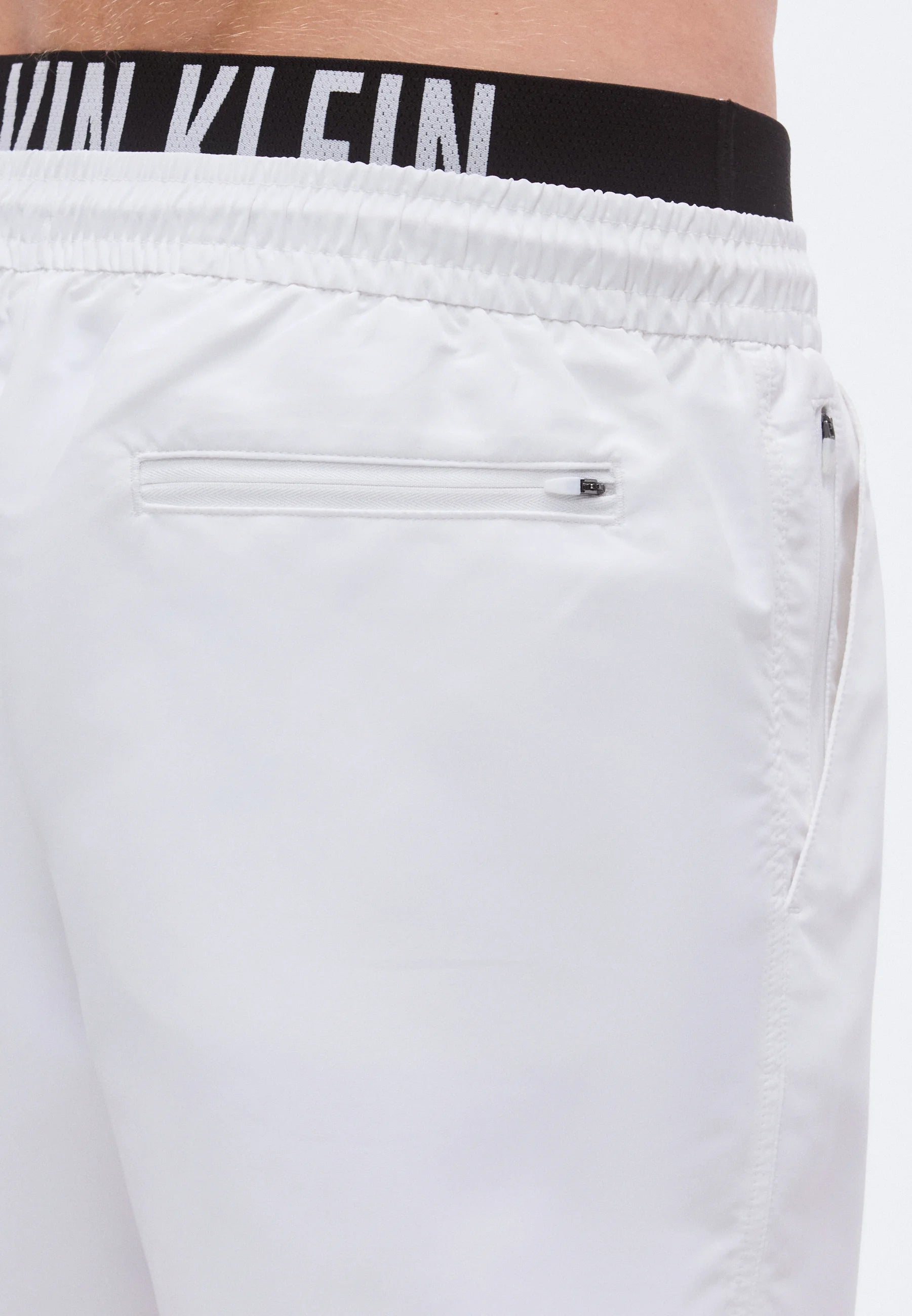 Calvin Klein Medium Drawstring Swim Shorts – Classic White