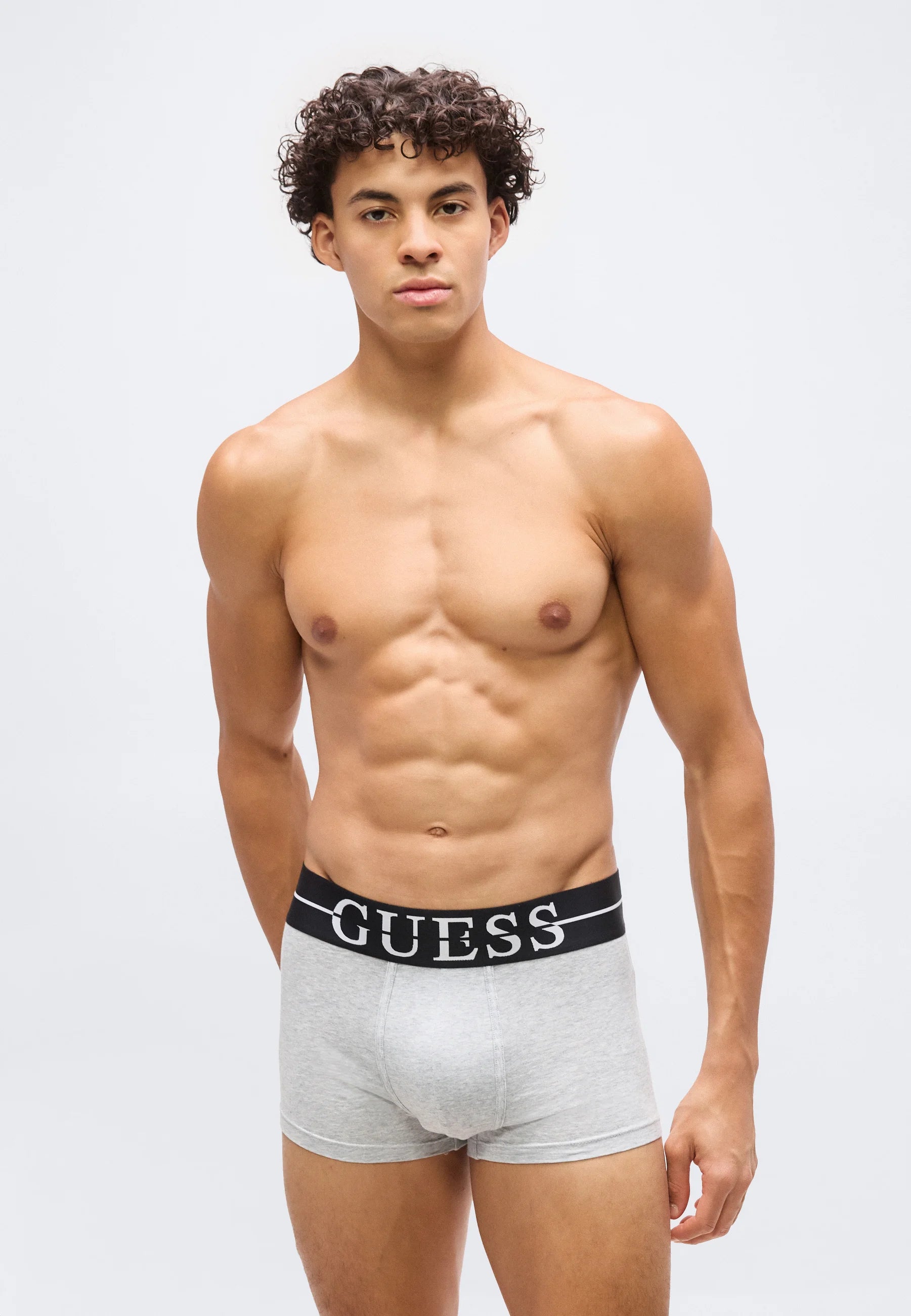 Guess Joe 3 Pack Trunks – Grey, White, Black