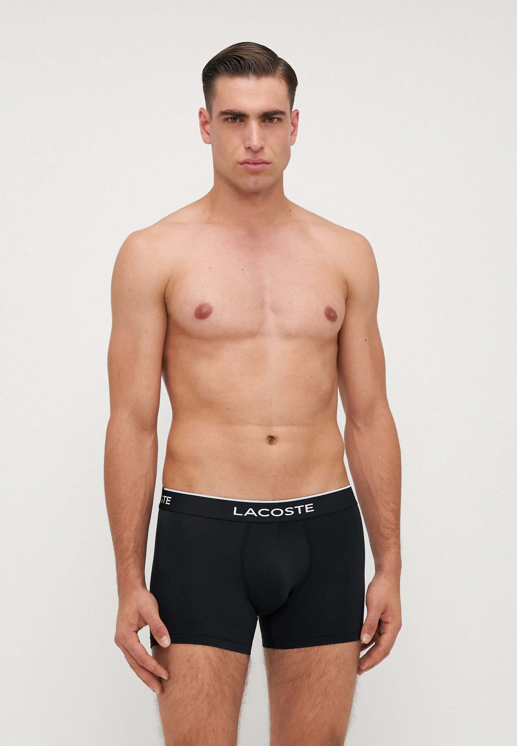 Lacoste Sport Performance Spodní prádlo 3 Pack Stretch Trunks – zelená, bílá, černá
