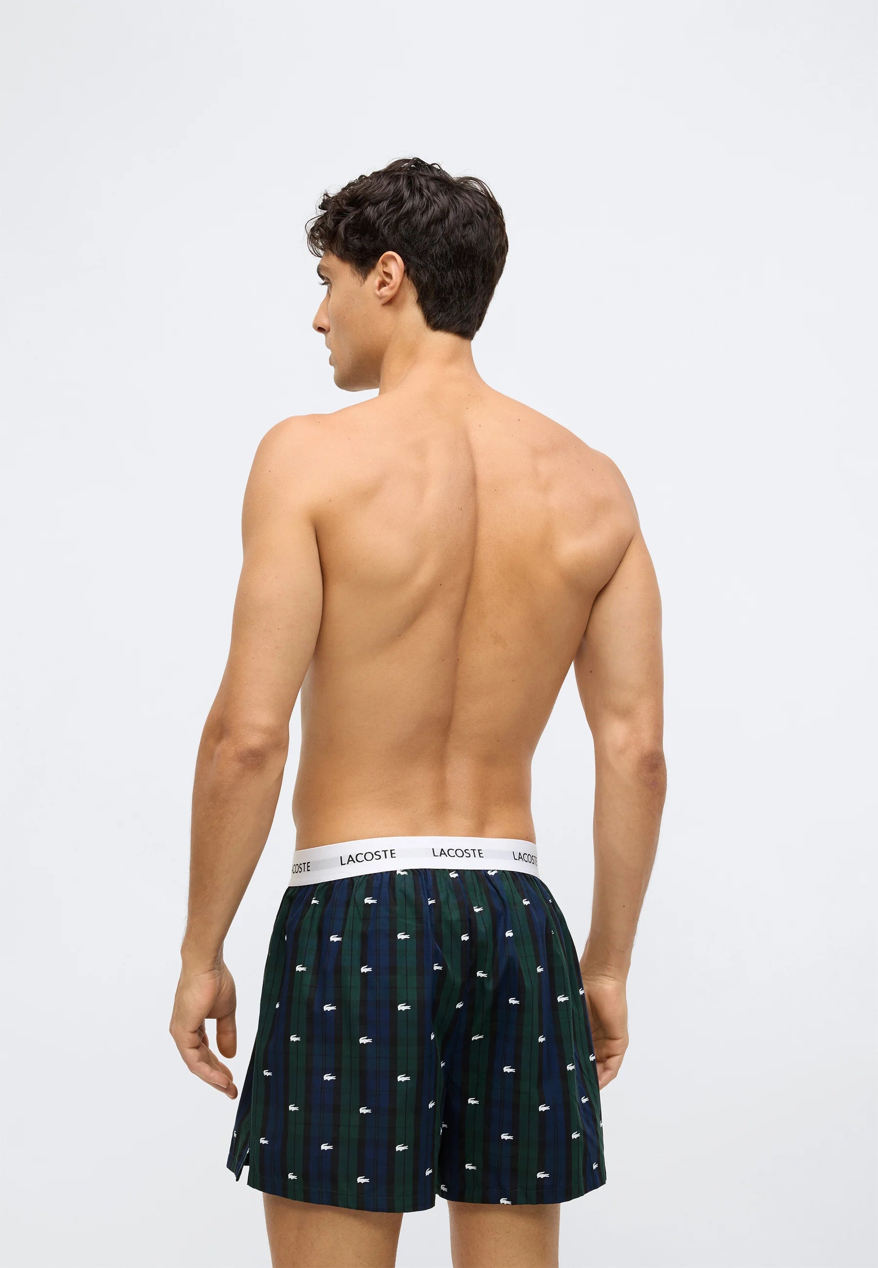 Boxer in cotone sciolto Lacoste intimo confezione da 3 - Blu navy, Sinople