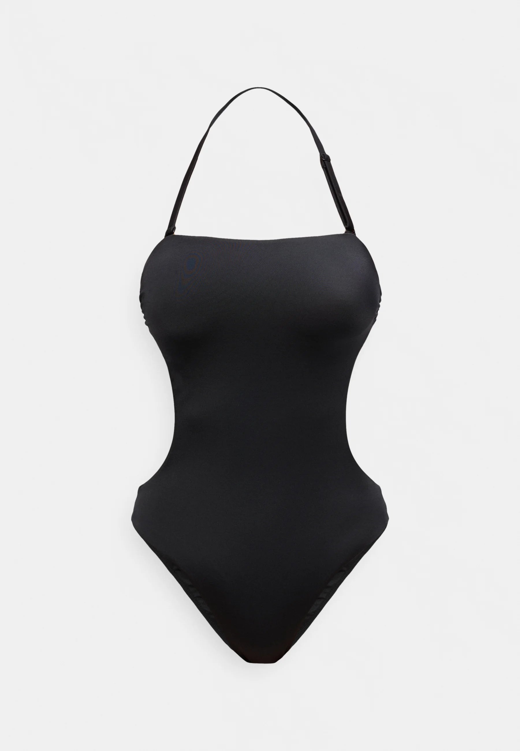 Jednodílné plavky Calvin Klein Intense Power bez ramínek – černé