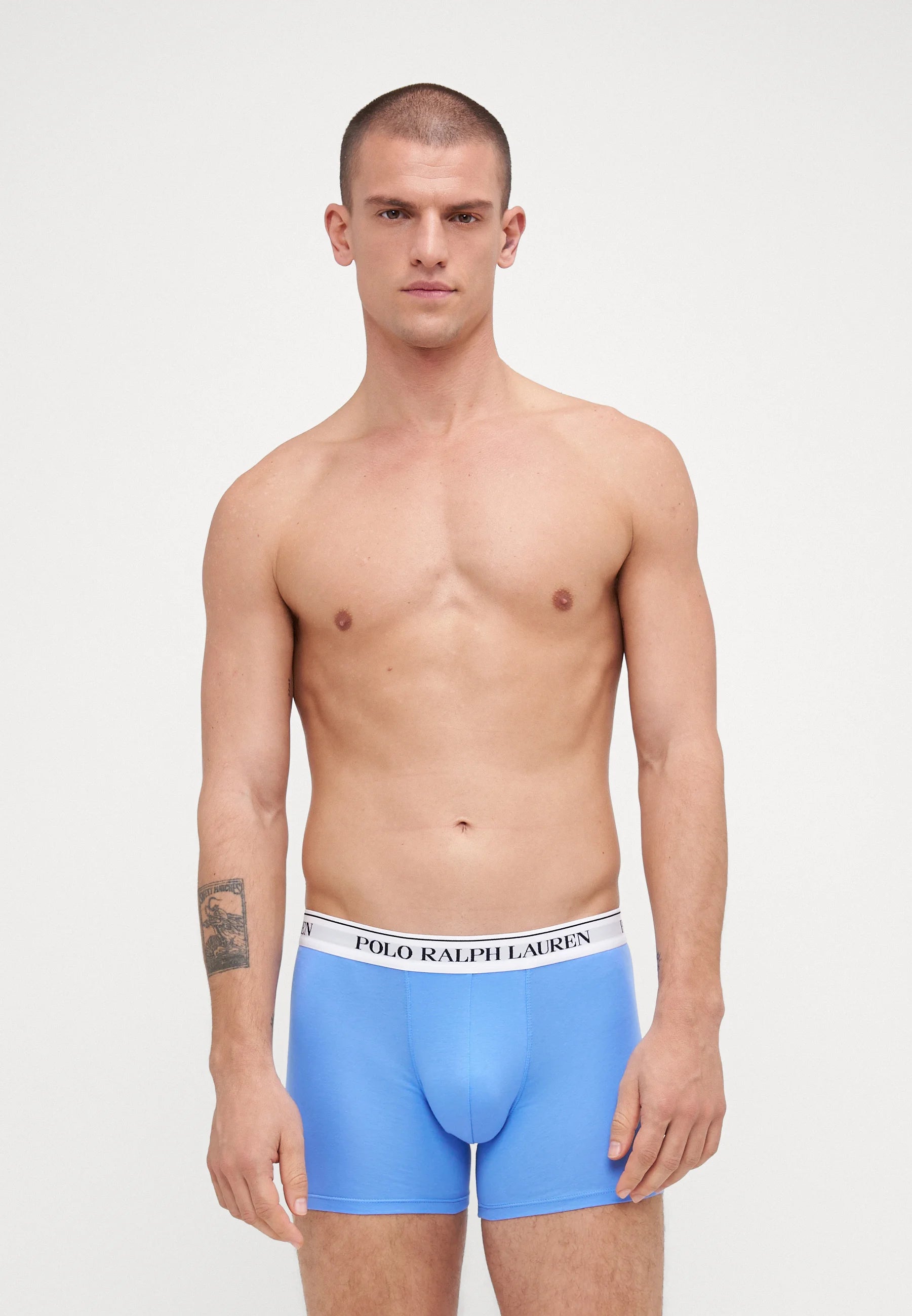 Polo Ralph Lauren Boxer en coton stretch – Lot de 3 – Noir, Bleu, Rouge