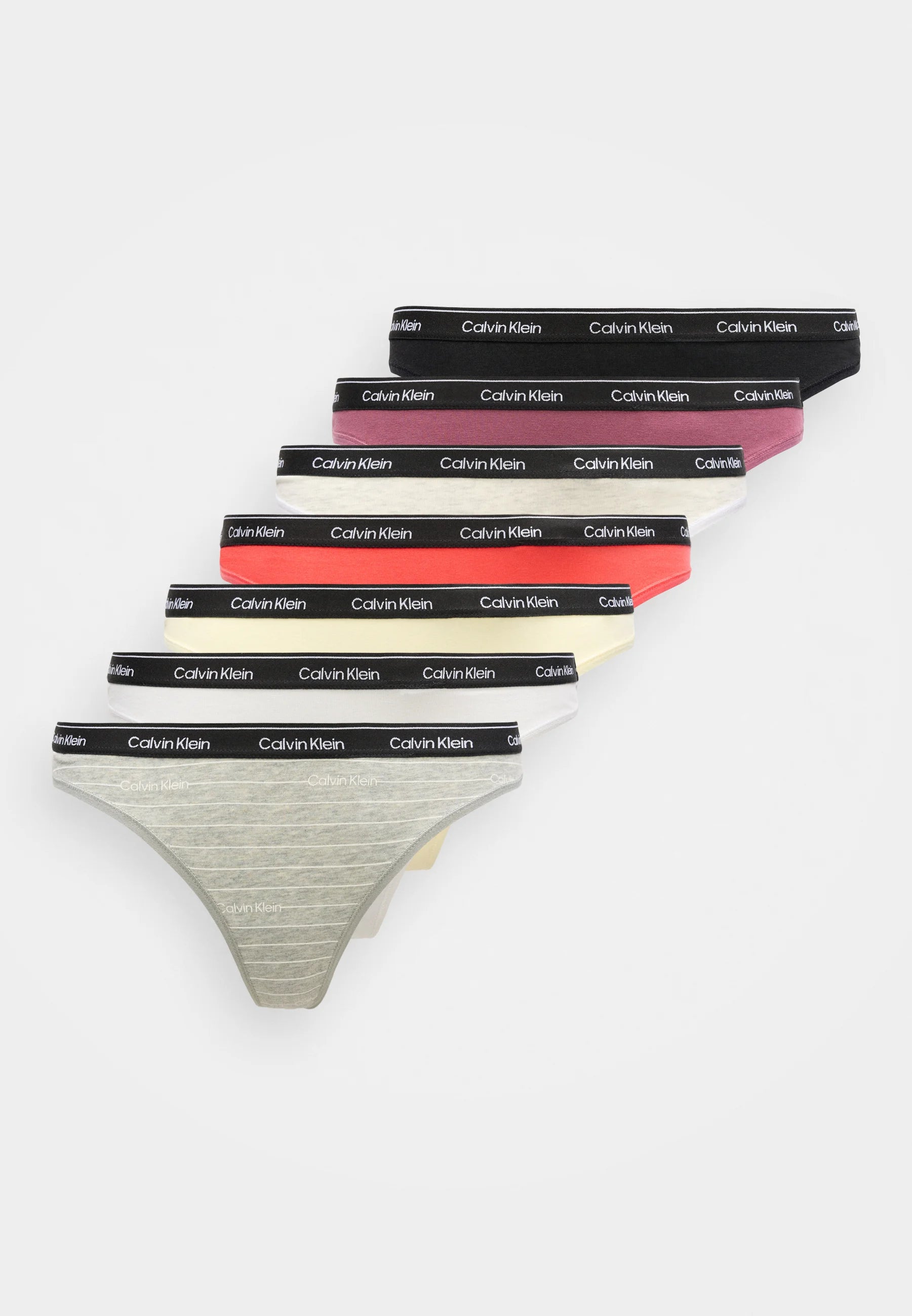 Calvin Klein Icon Logo 7-Pack Thongs – Multi-Coloured