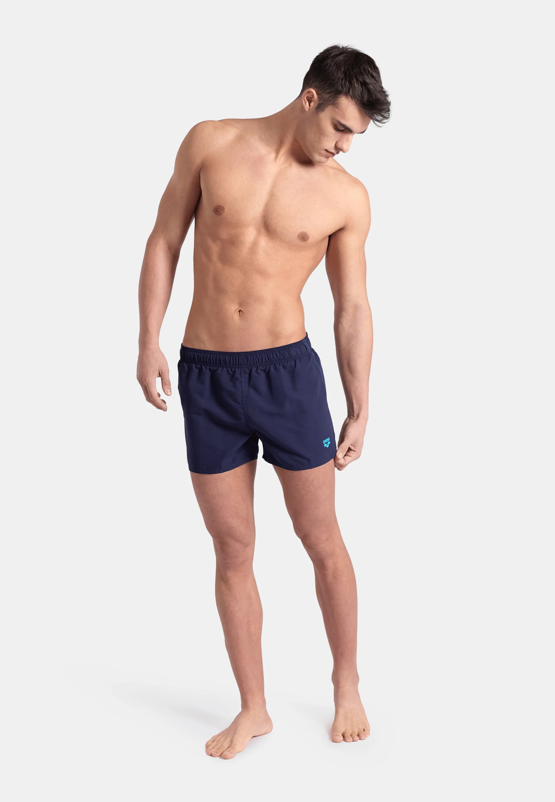 Arena Fundamentals Beach Shorts – Navy, Turquoise