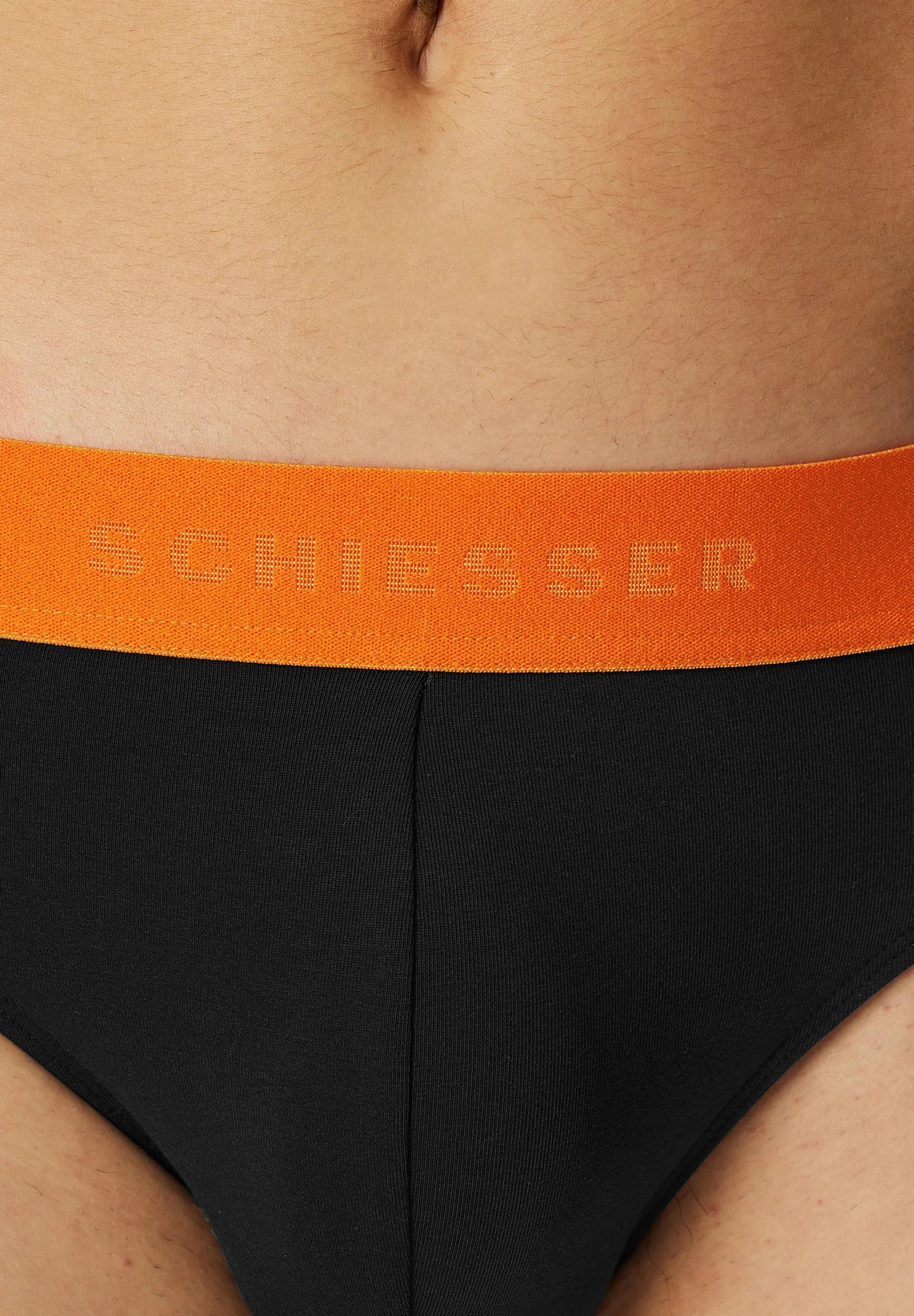 Schiesser 95 5 Cotton 9 Pack Rio Briefs – Black