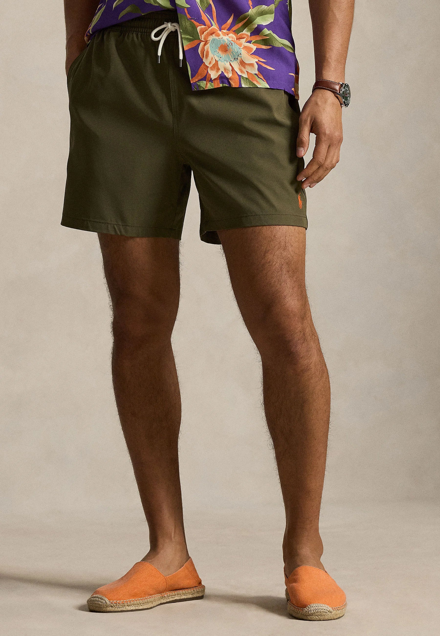 Short de bain Polo Ralph Lauren Canopy Olive Traveler - Olive