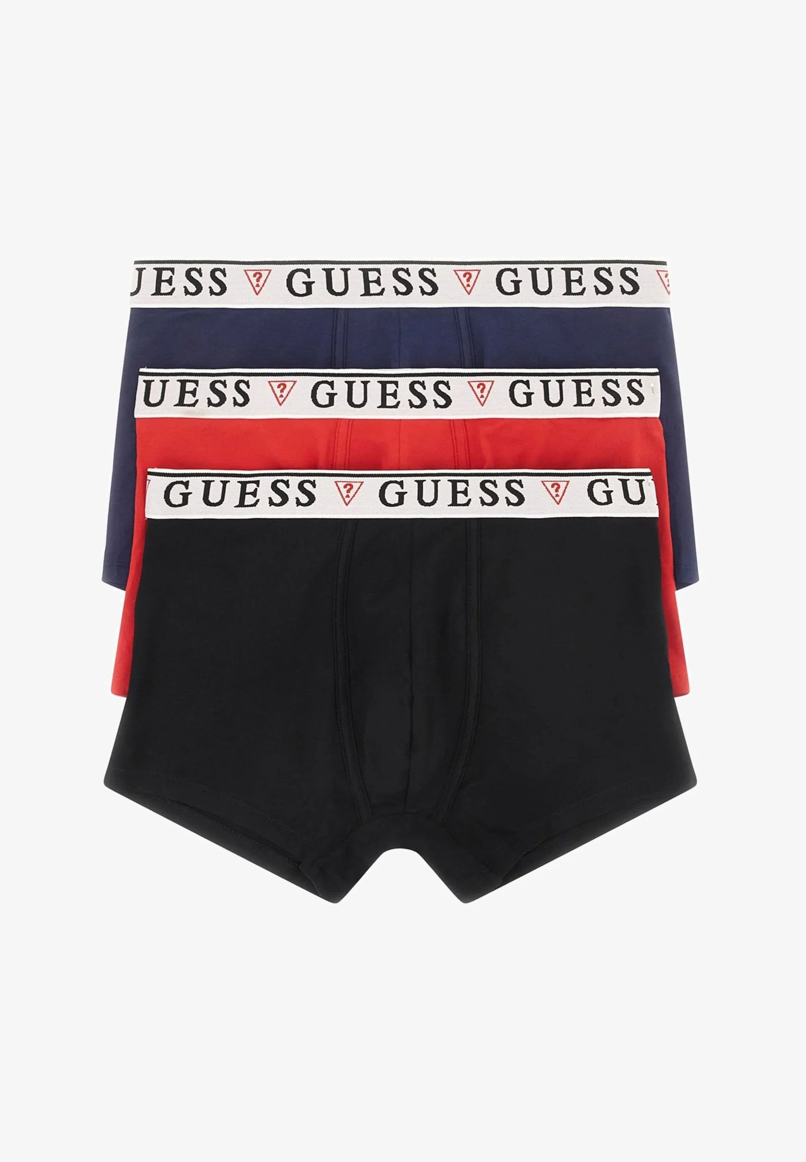 Lot de 3 boxers Guess Brian Hero – Base bleue multicolore