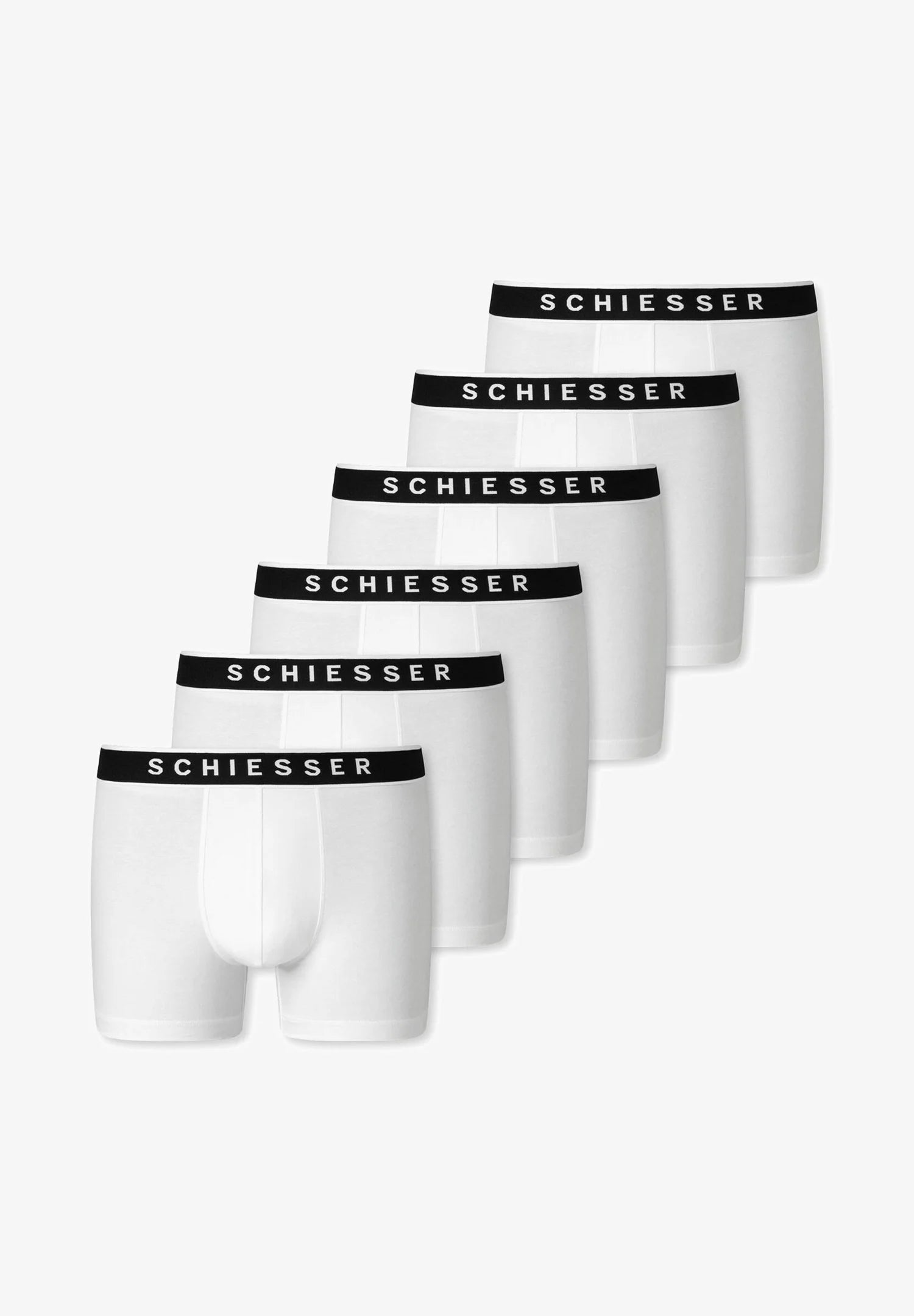 Schiesser 95 5 Cotton Trunks 6 Pack – White