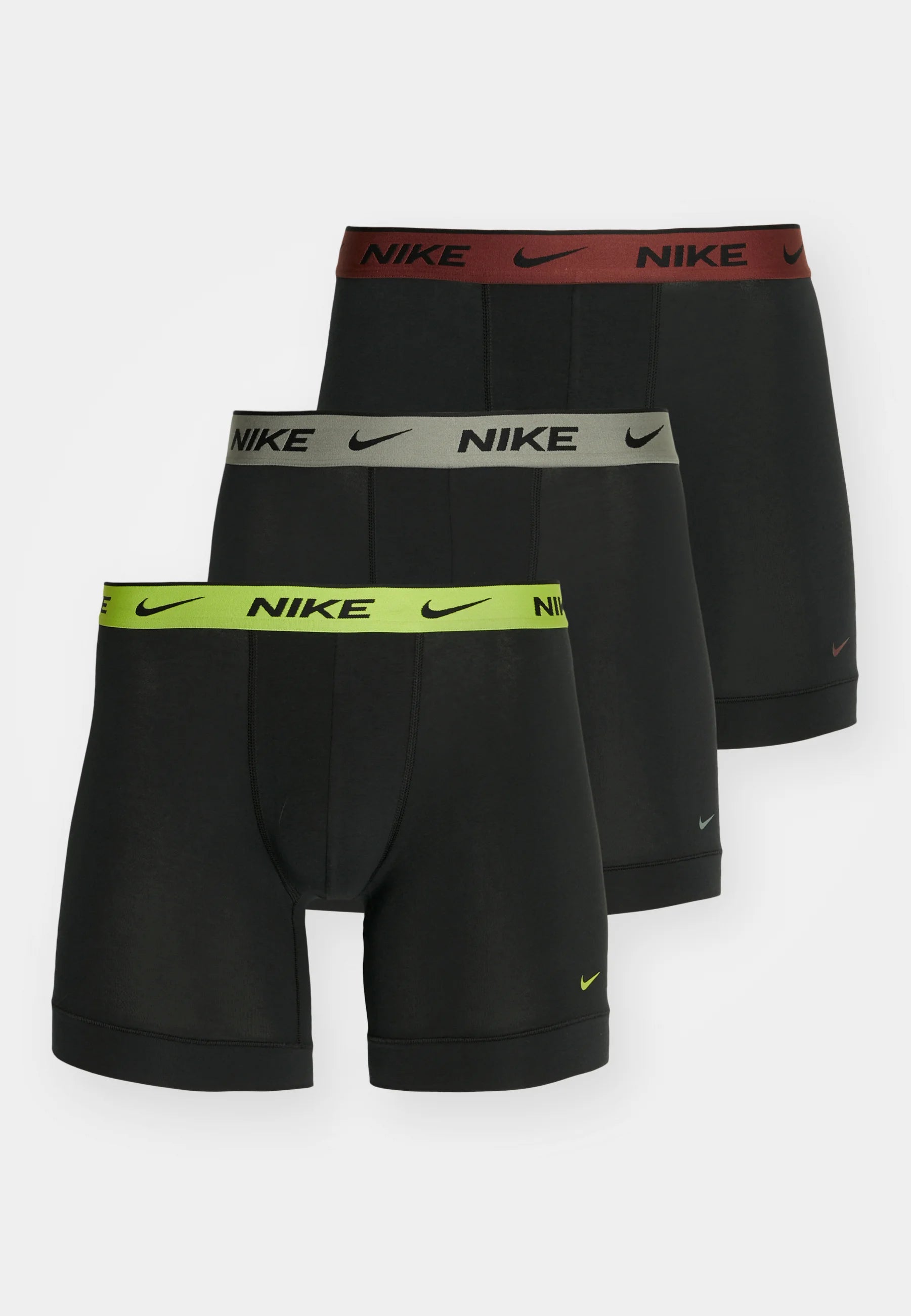 Nike Underwear 3 Pack Trunks – Black, Grey Heather, Dark Pony
