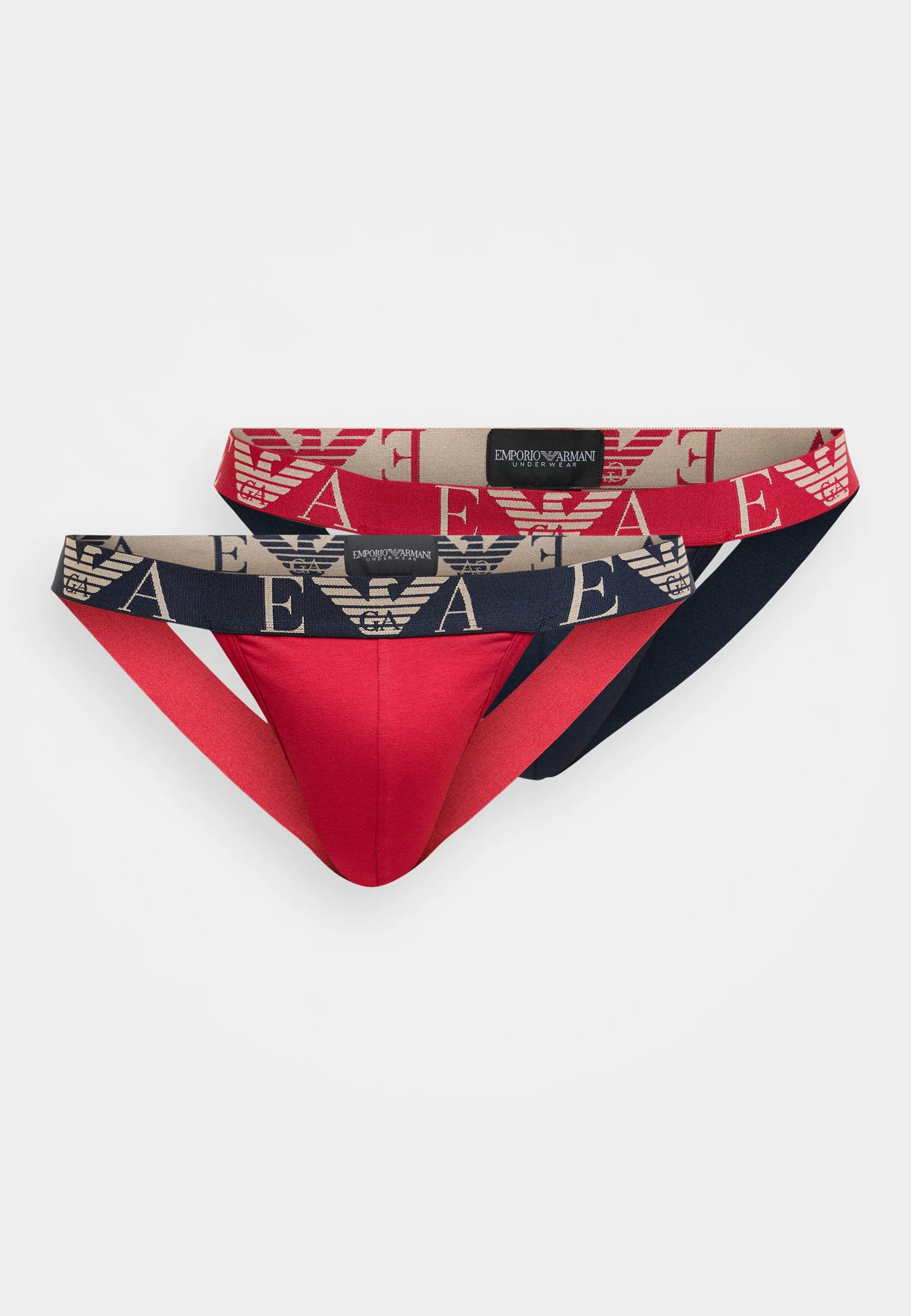 Emporio Armani BOLD Monogram Jockstrap 2 Pack – Blue, Scooter