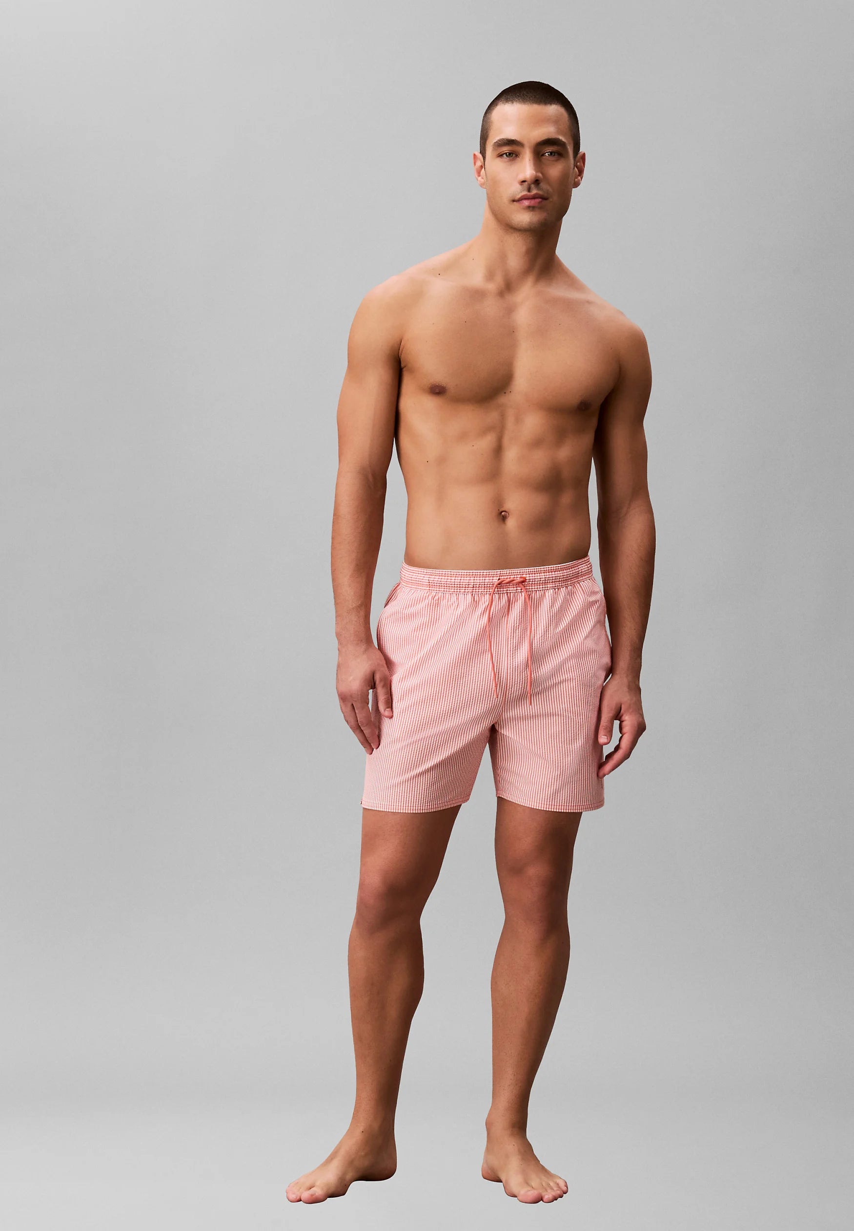 Calvin Klein Medium Drawstring Swim Shorts – Sunfruit Fun, White