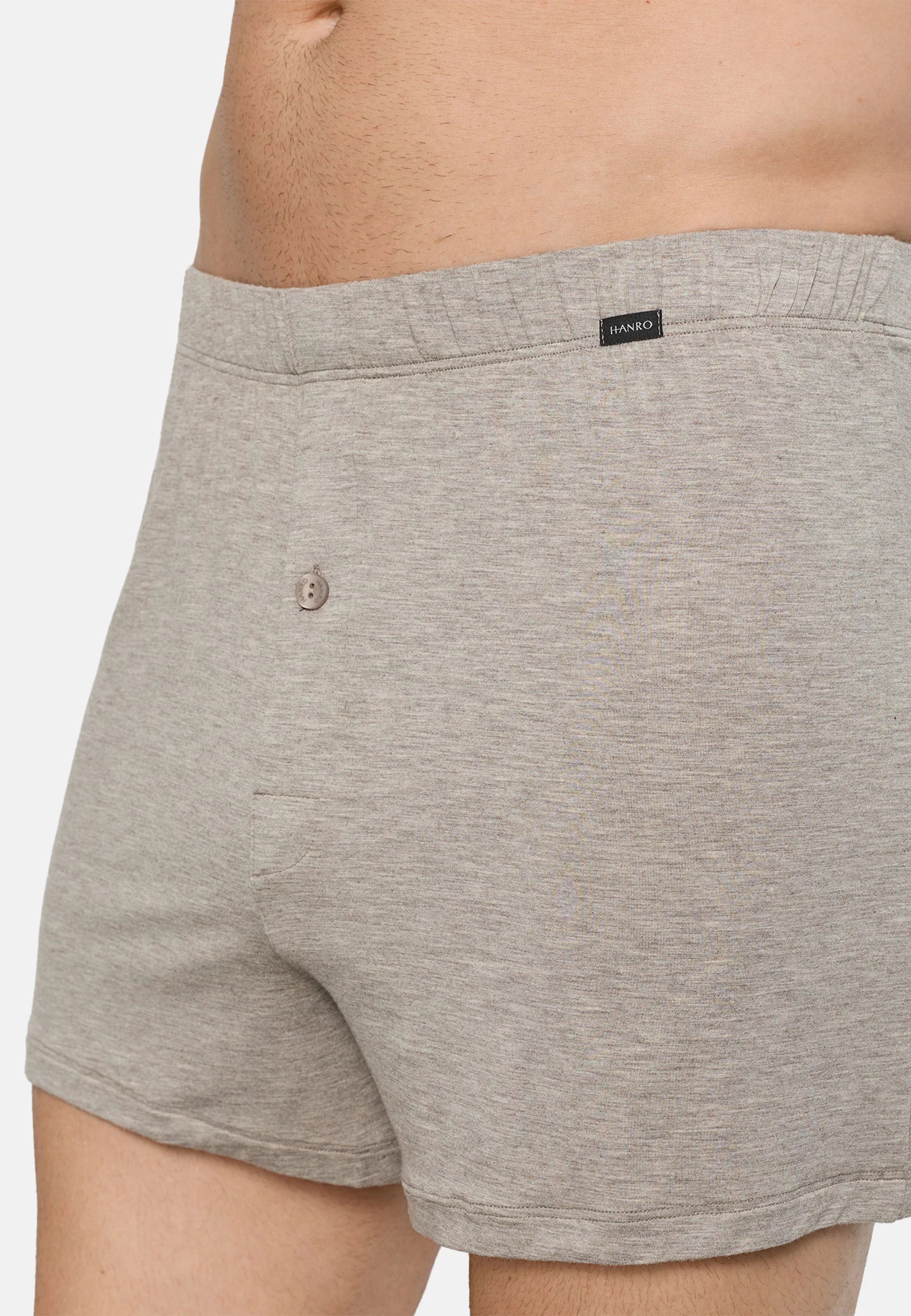 Boxerky HANRO CASUALS DAY – Hazelnut Melange