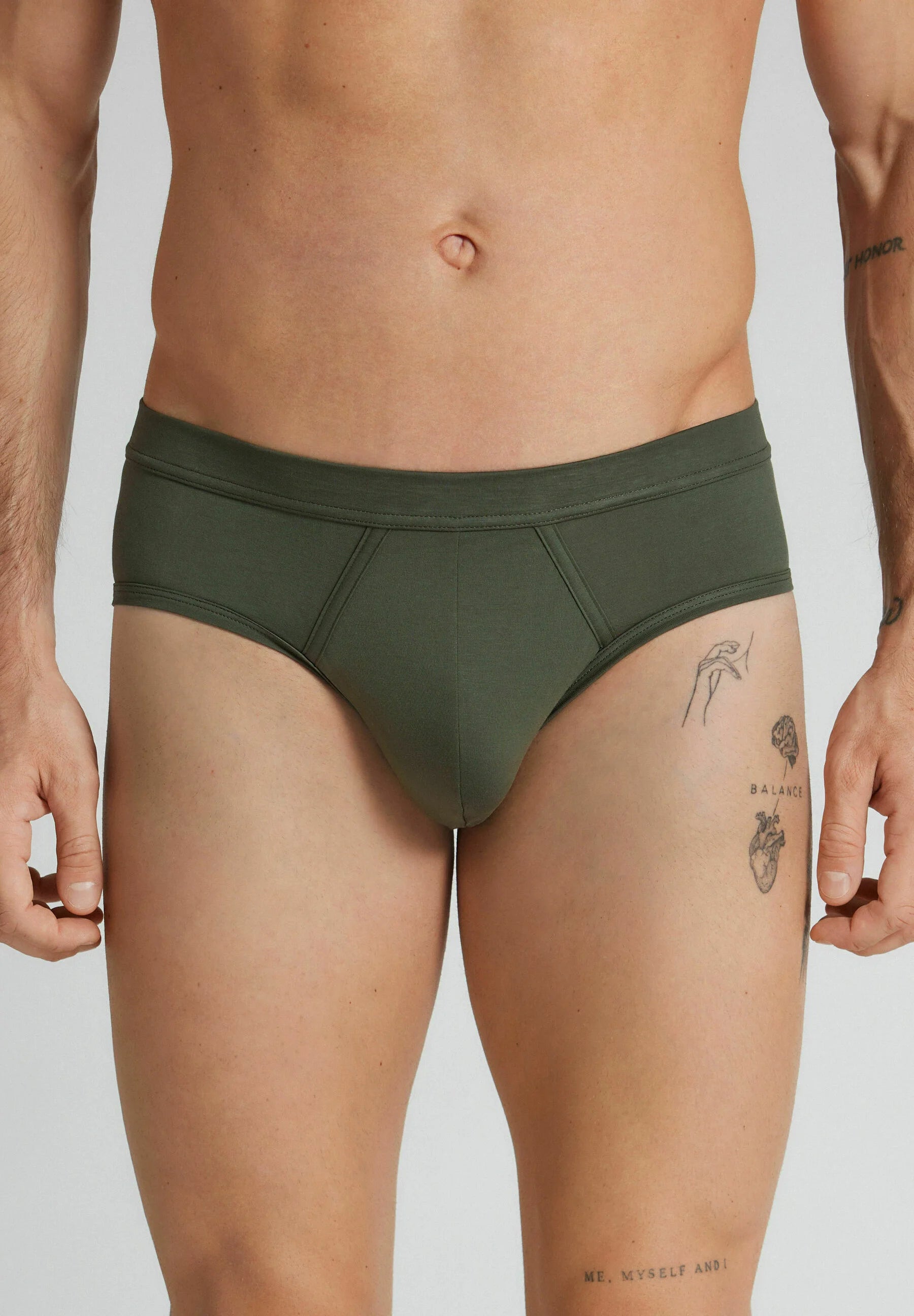 IUMAN Intimissimi Uomo Essential Stretch Cotton Briefs – Green