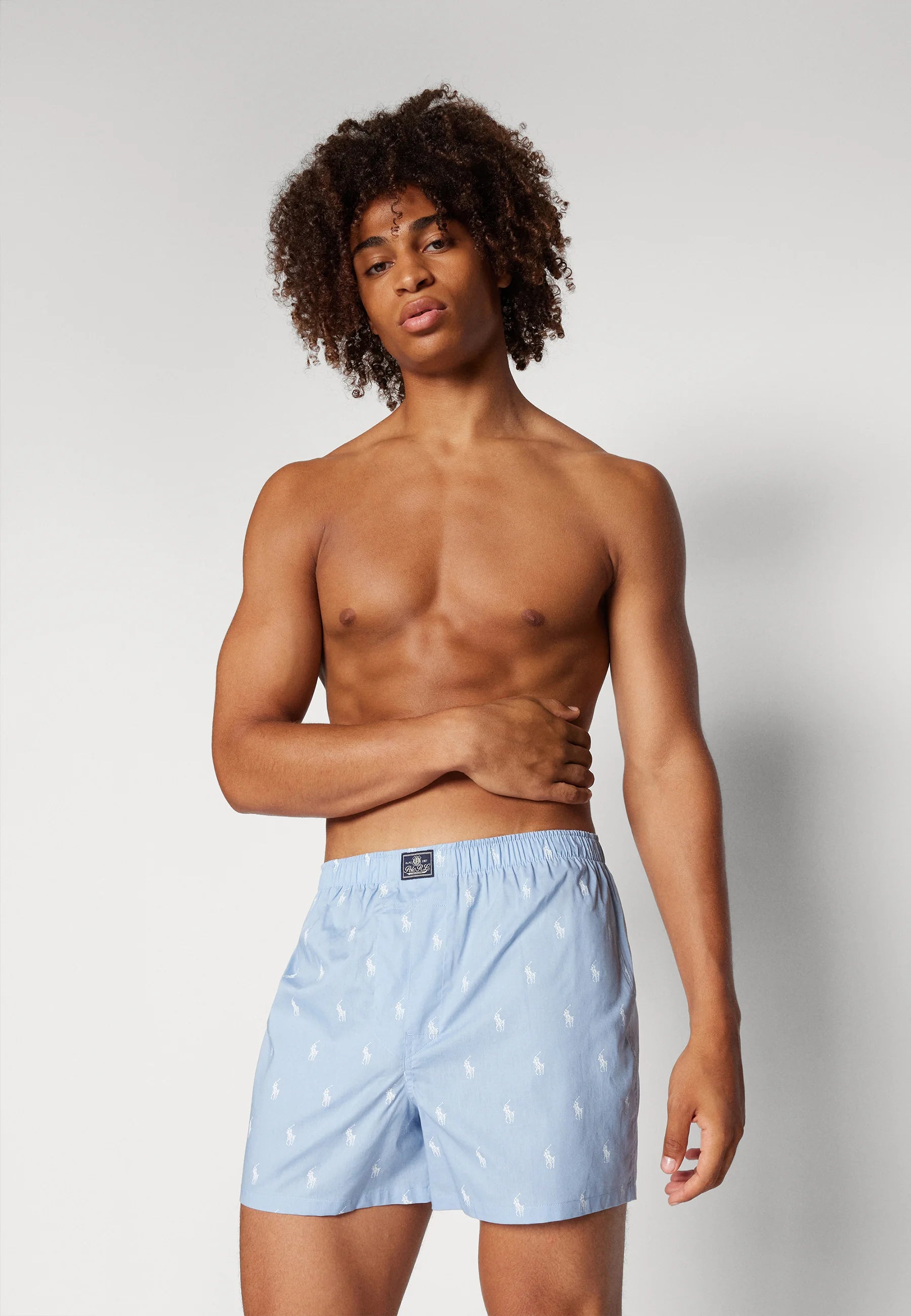 Polo Ralph Lauren Bavlněné boxerky – 3 balení – bílá, modrá