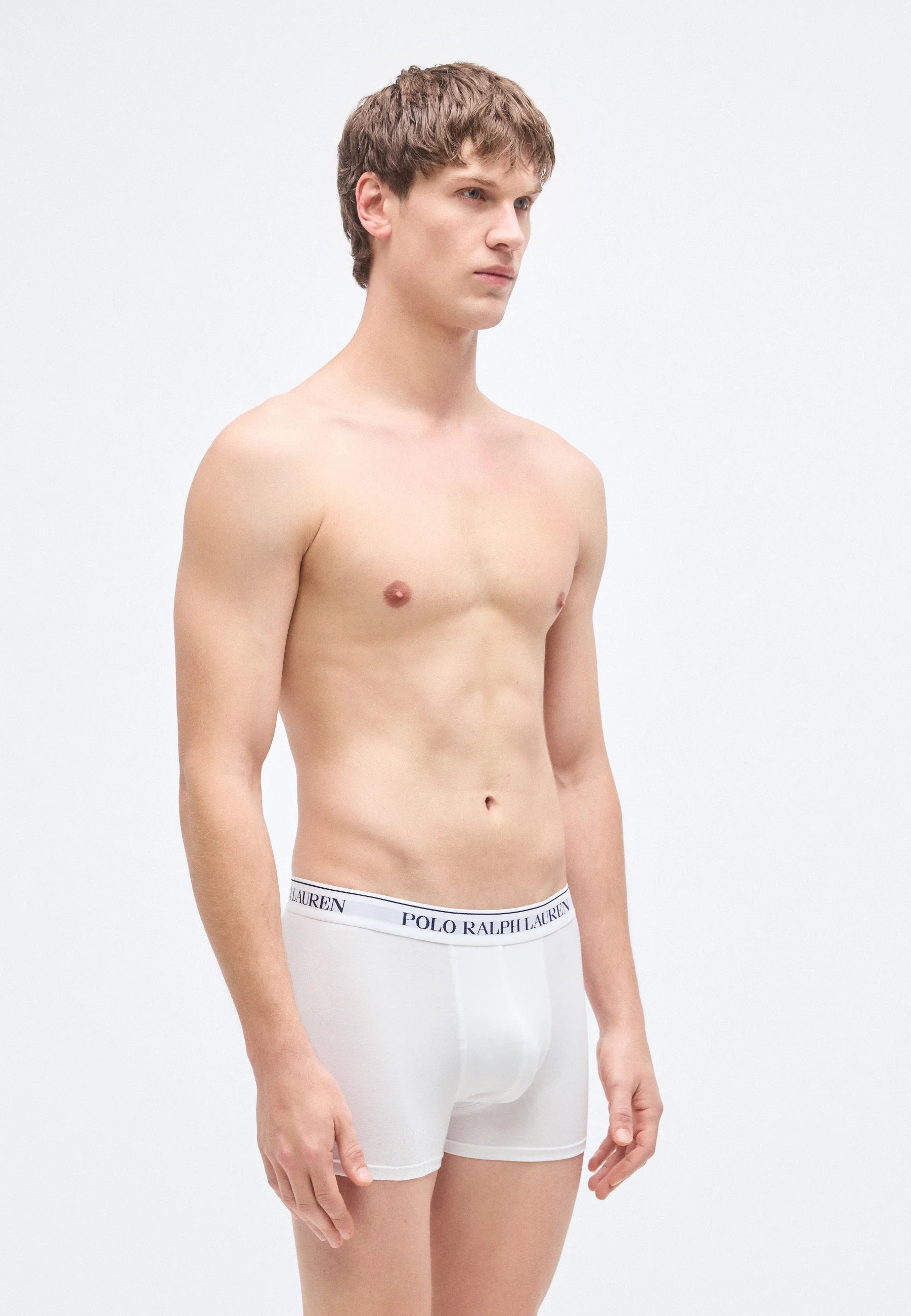 Polo Ralph Lauren Boxer classique en coton – Lot de 3 – Blanc