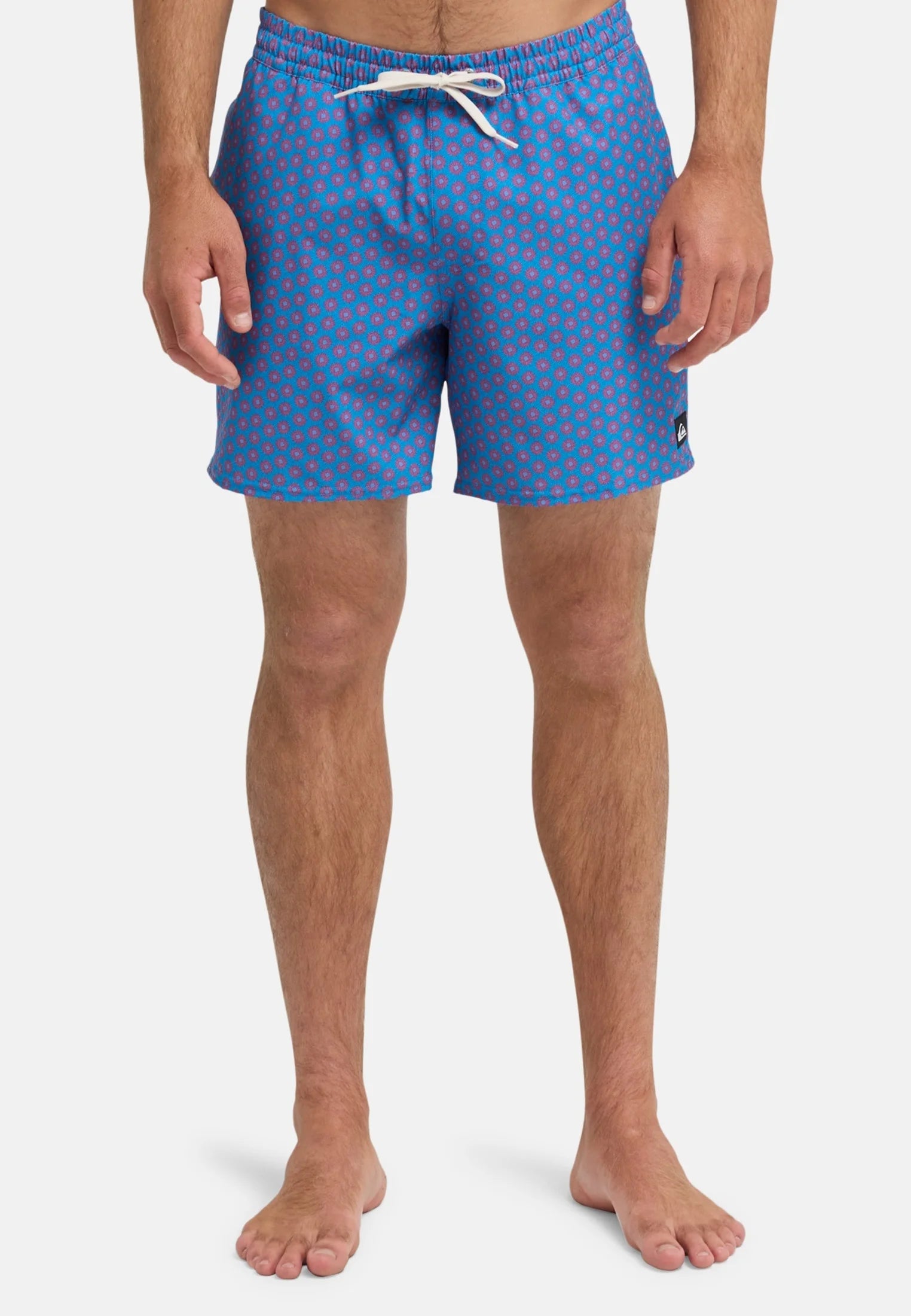 Quiksilver Printed Volley 16 Swim Shorts – White Print
