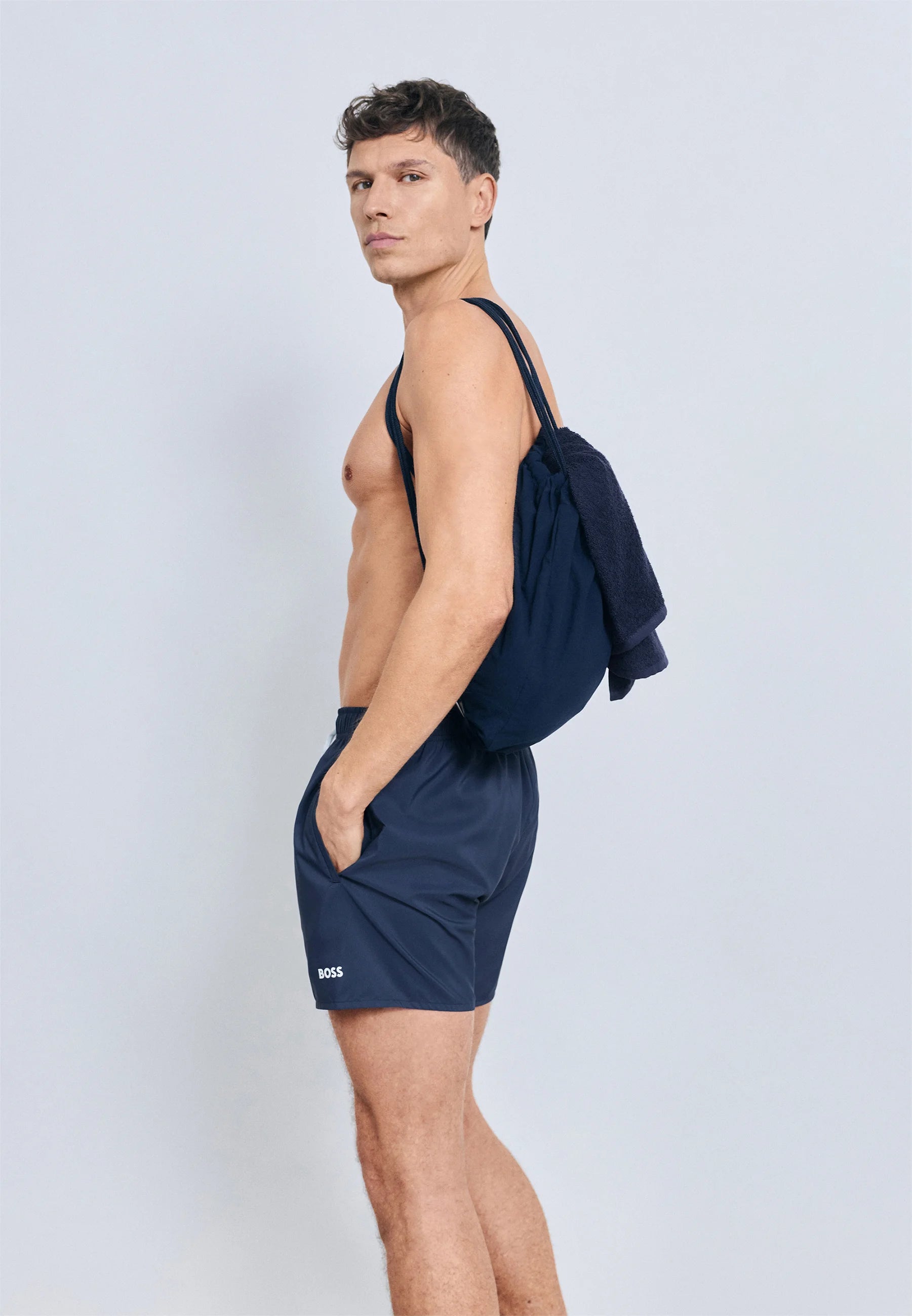 Plavecké šortky BOSS Beach Set – Navy