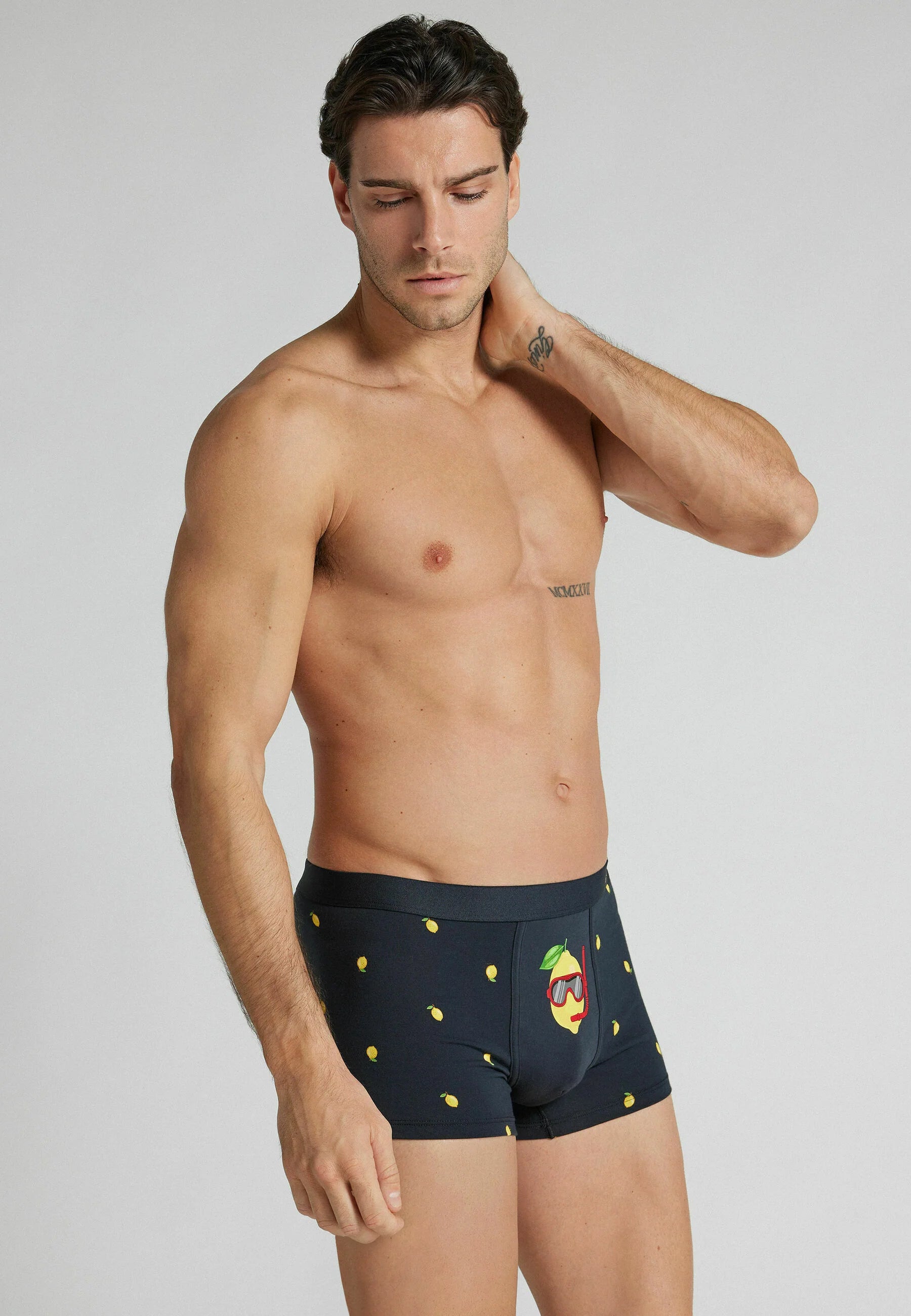 UIMAN Intimissimi Uomo Boxer Essential en Coton Stretch – Bleu